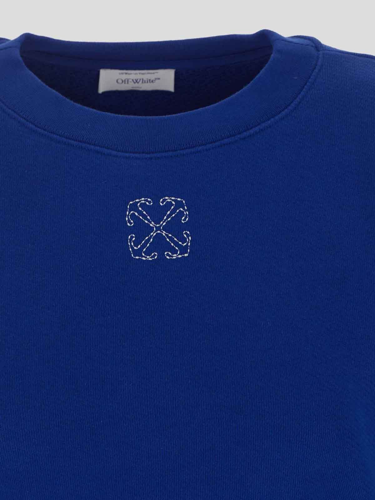 o1gr1nt0425 Embr Mini Arrow Cropped Crewneck Sweatshirt Blue