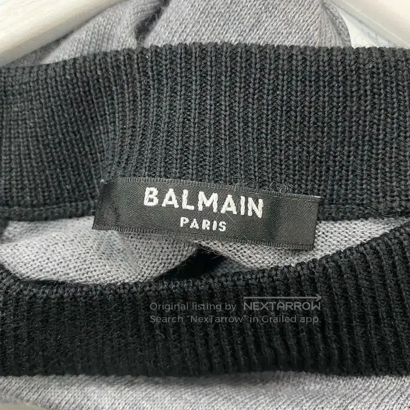 Balmain Balmain Colorblock Long Sleeve Pullover Sweater . Size US XL / EU 56 / 4 - 5 Thumbnail
