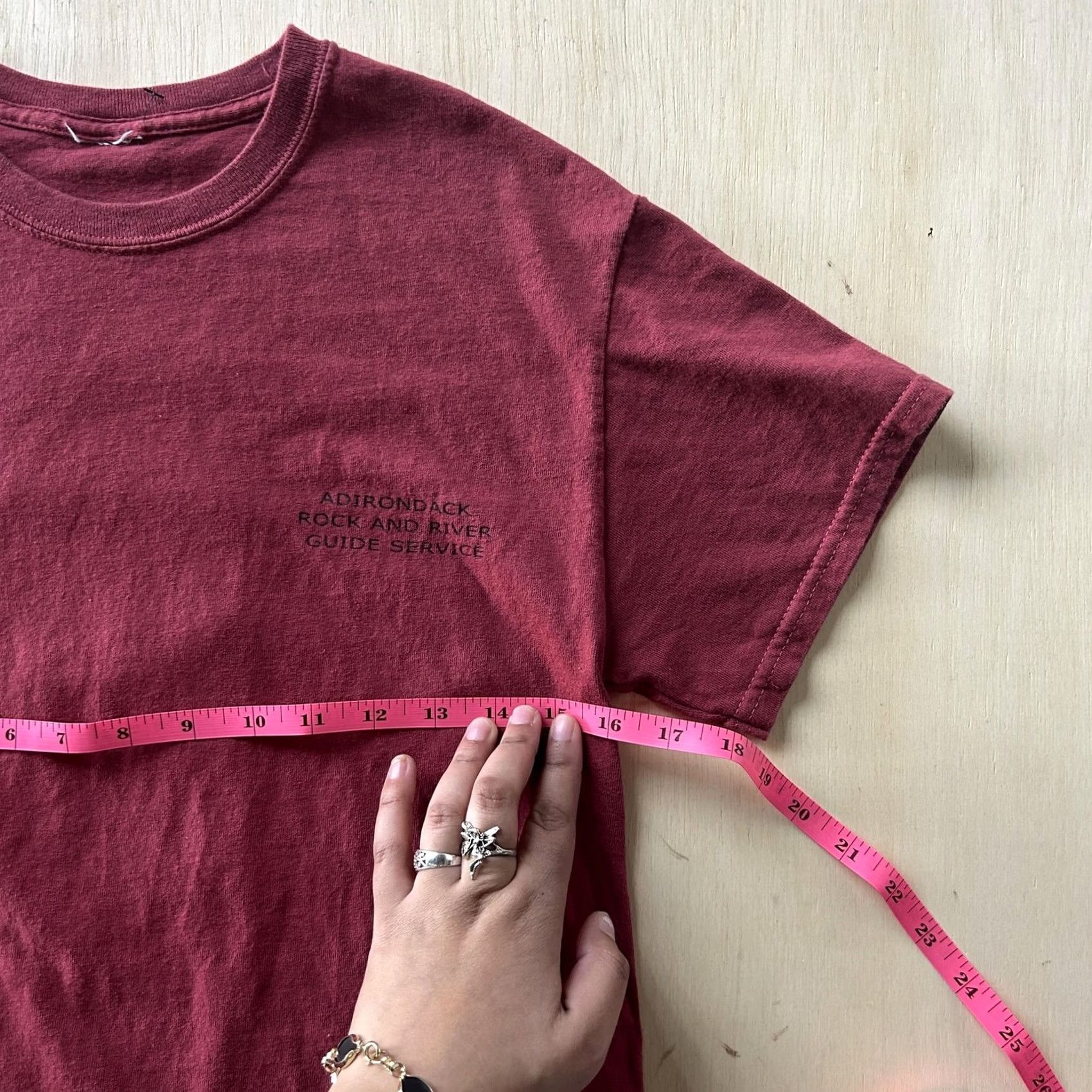 Vintage Rock And River Shirt Mens Small Red Adirondack Guide Service Hiking Tee T-Shirt Size US S / EU 44-46 / 1 - 5 Thumbnail