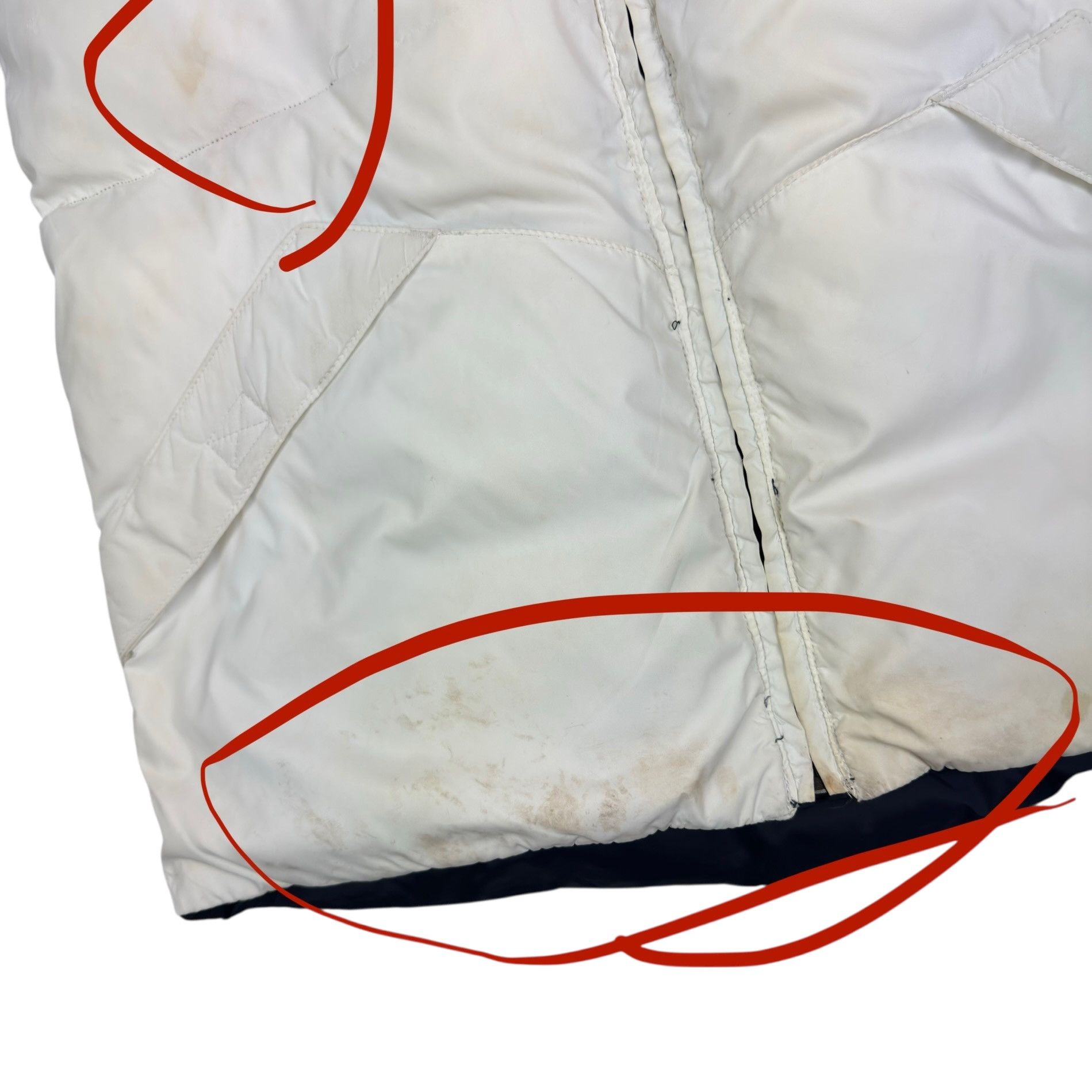 Napapijri Napapijri Men White Blue Reversible Full Zip Gilet Down Vest Size US S / EU 44-46 / 1 - 6 Thumbnail