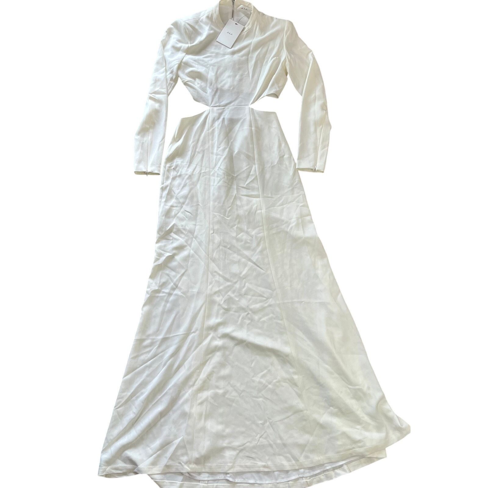NEW A.L.C. Women's White/Ivory Cutout Dress Size 2 NWT Gown