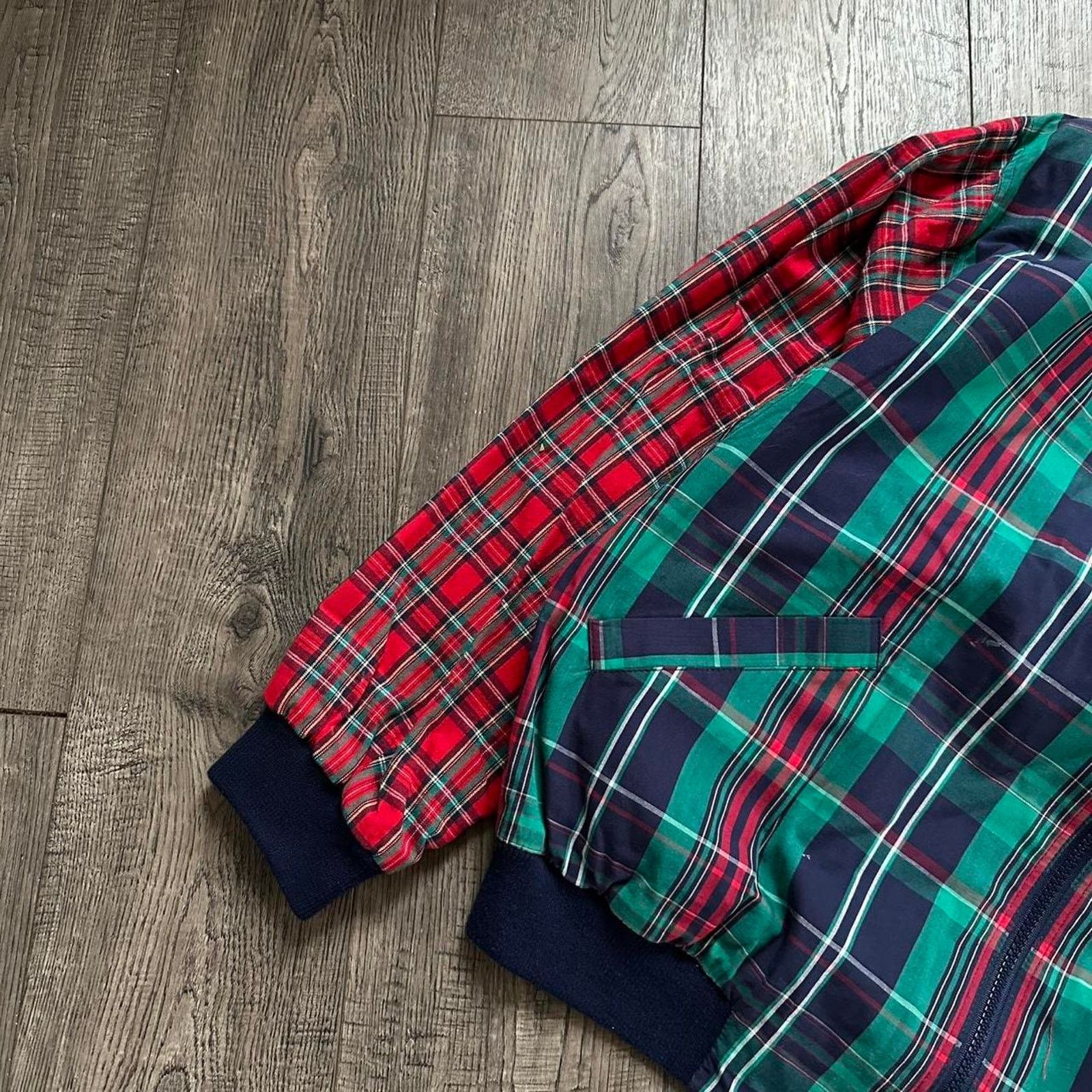 Vintage Epic Vintage 80s Custom Cut & Sew Plaid Bomber Zip Up Jacket Size US M / EU 48-50 / 2 - 2 Thumbnail