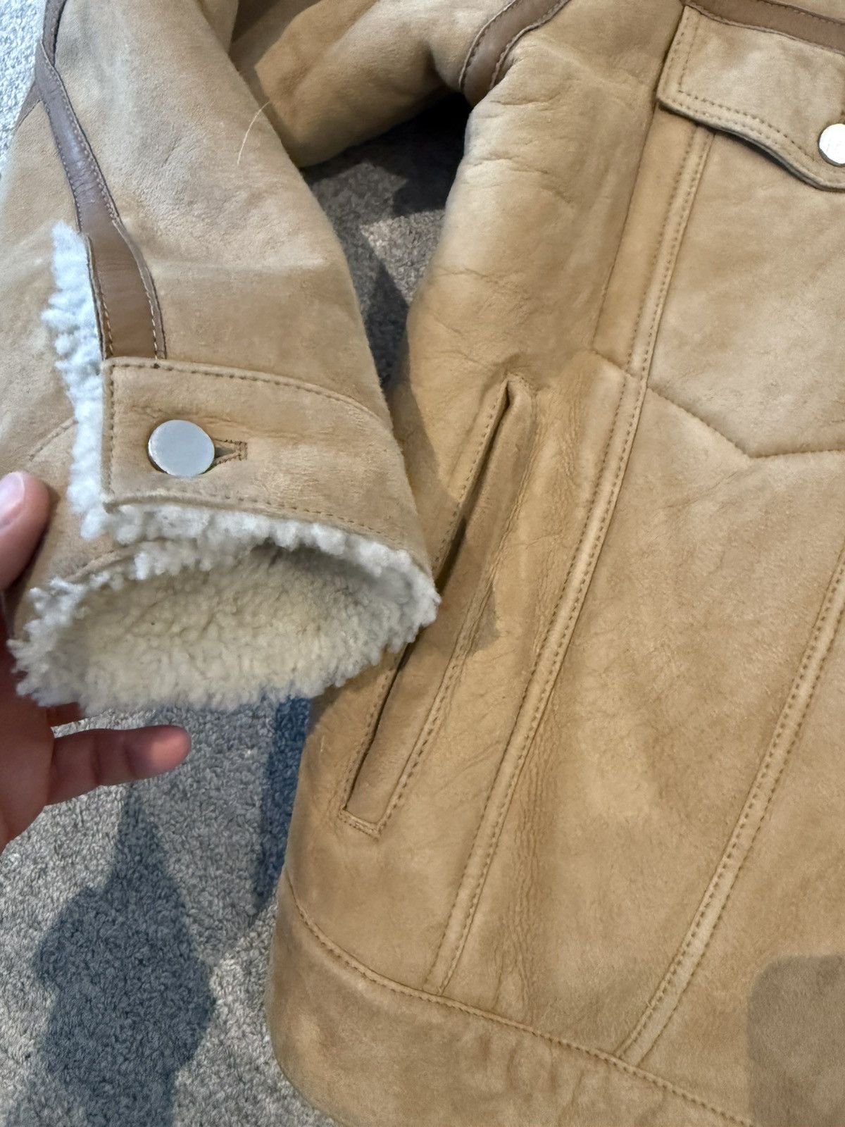 Alexander Wang Alexander Wang Shearling Trucker Khaki Medium / Large Size US M / EU 48-50 / 2 - 5 Thumbnail