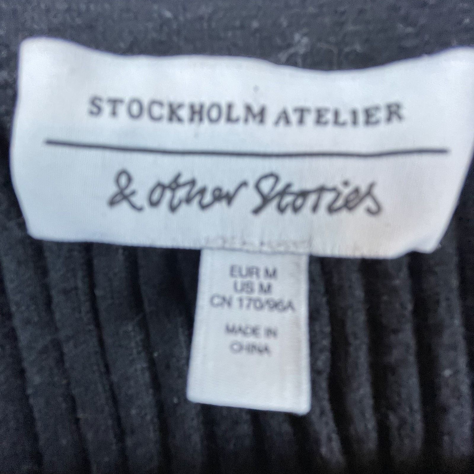 & Other Stories & Other Stories Cardigan Sweater Womens M Black Ribbed Knit Size M / US 6-8 / IT 42-44 - 4 Thumbnail