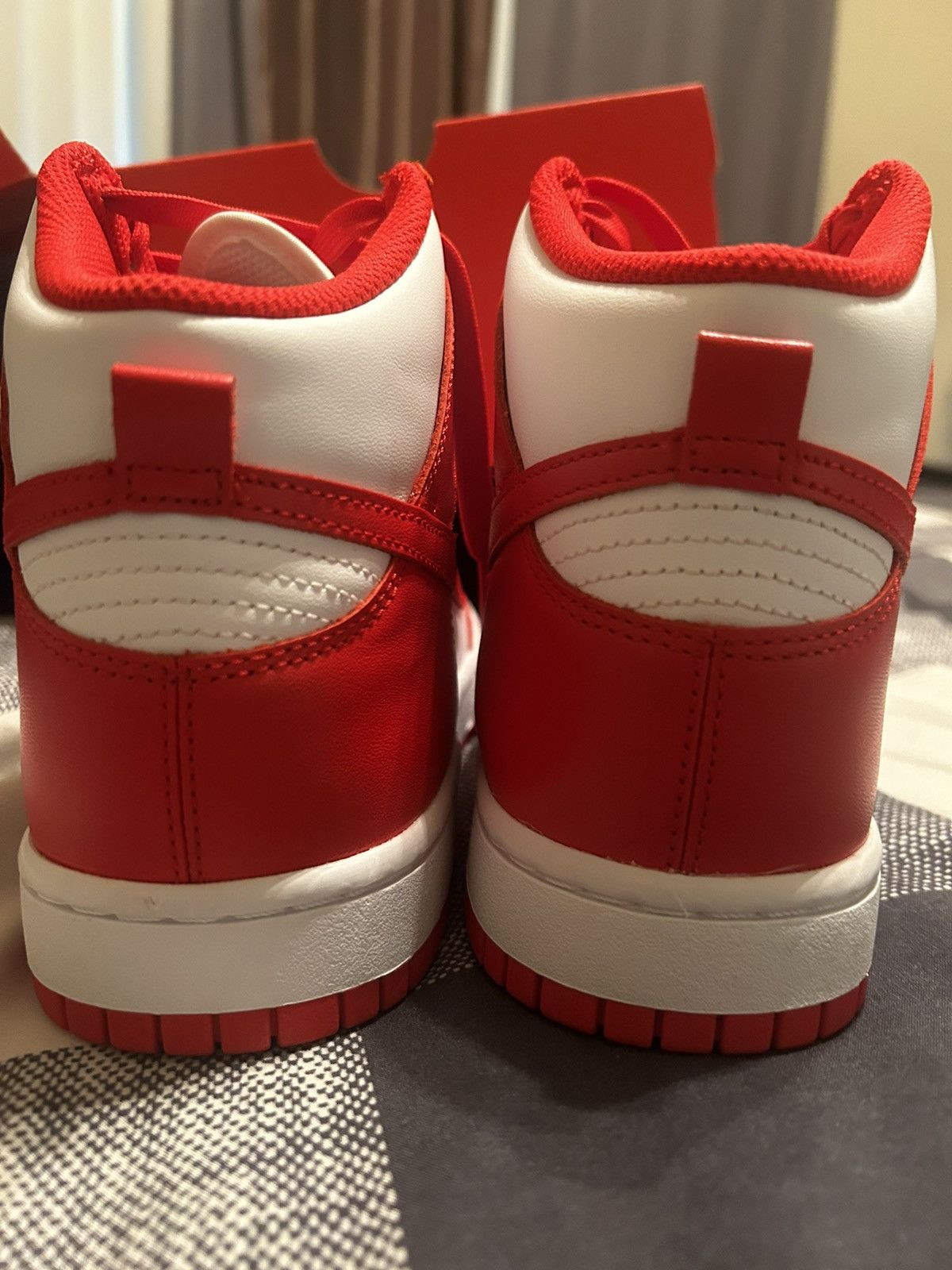 Nike Nike dunk high red Size US 9 / EU 42 - 2 Thumbnail