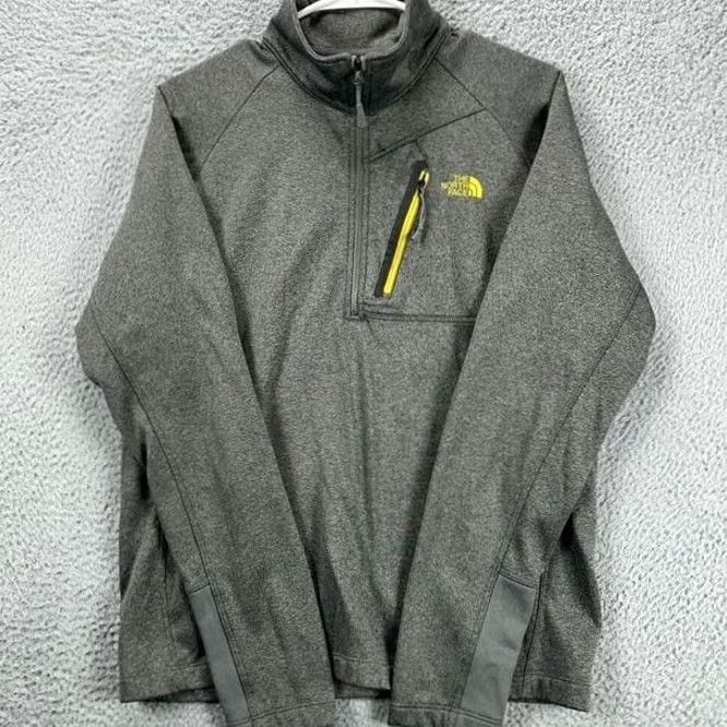 The North Face The North Face Pullover Jacket Adult Medium Grey Quarter Zip Outdoor Casual Mens Size US M / EU 48-50 / 2 - 3 Thumbnail