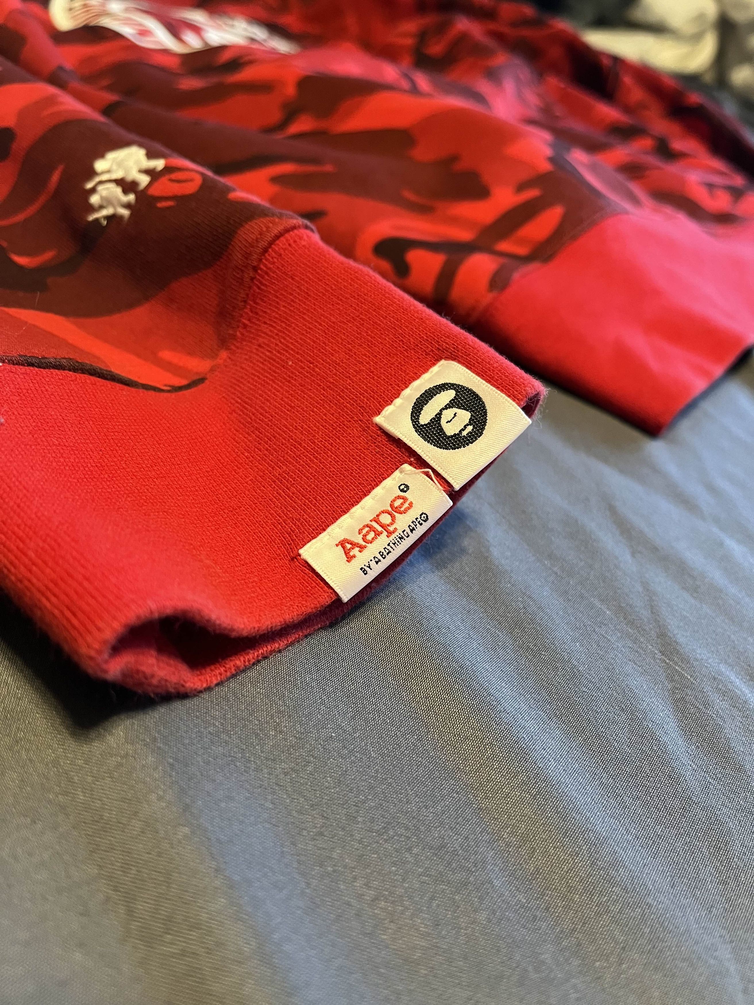 AAPE Red Camo Sweatshirt