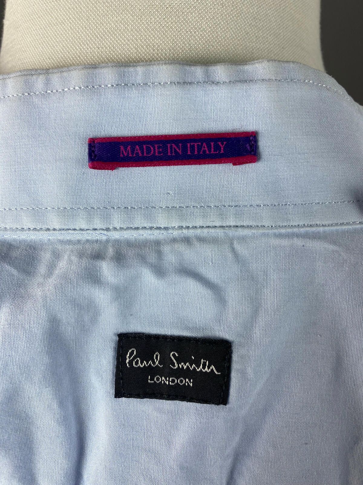 Paul Smith Men Paul Smith London Blue Cuffs Dress Shirt Size 39 Size US M / EU 48-50 / 2 - 9 Thumbnail