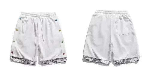 Japanese Brand 21SS Tokyo Union White Bandana Paisley One Layer Shorts Size US 32 / EU 48 - 2 Thumbnail