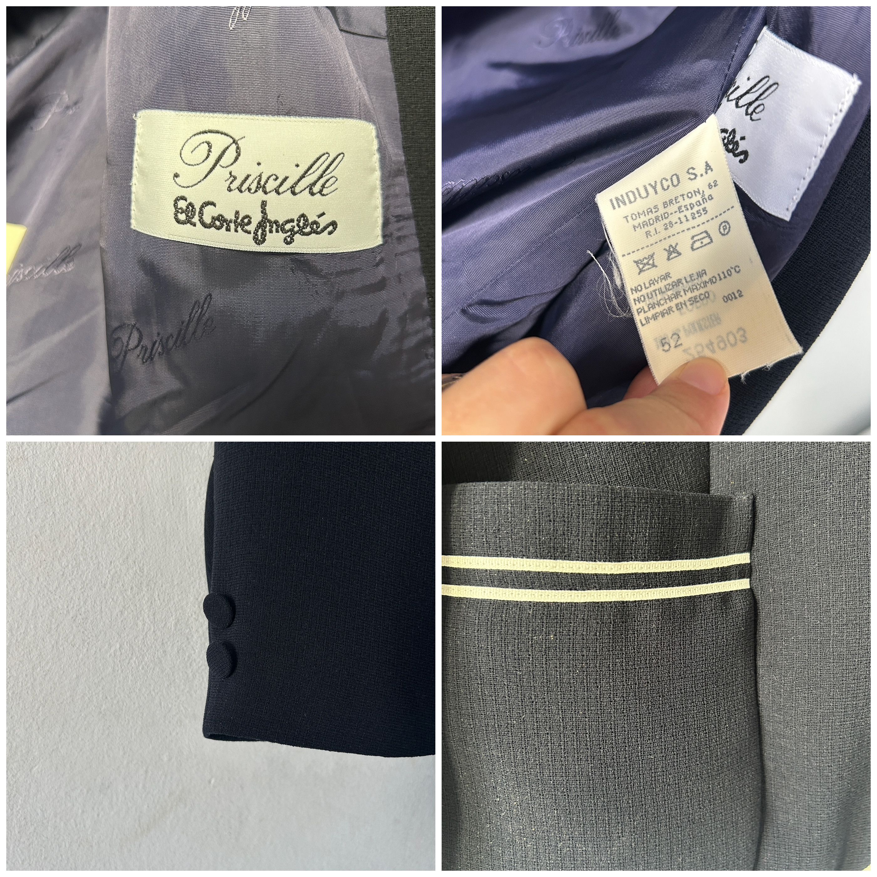 Vintage Vintage 80s navy blue Sailor Blazer Size 4XL / US 24-26 - 9 Thumbnail