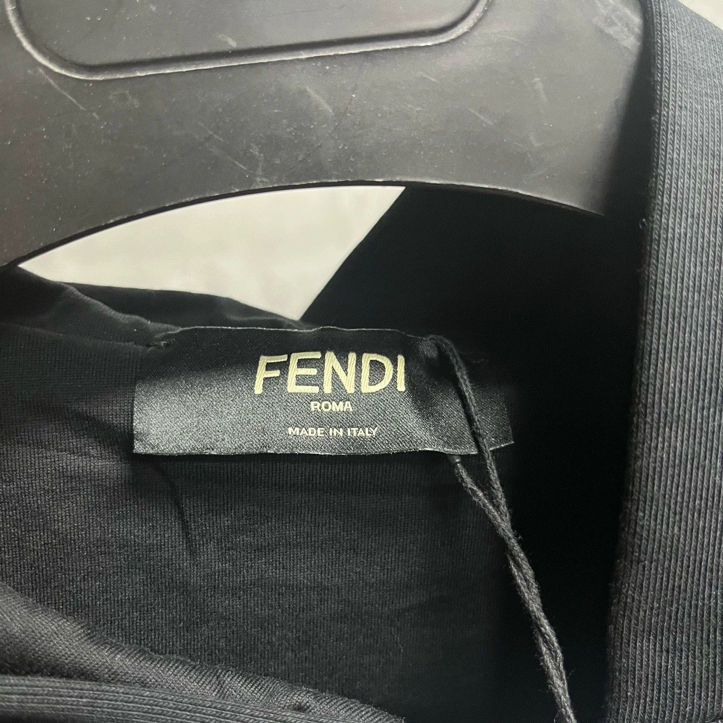 Fendi fendi black hooded long sleeve sweatshirt Size US L / EU 52-54 / 3 - 3 Thumbnail