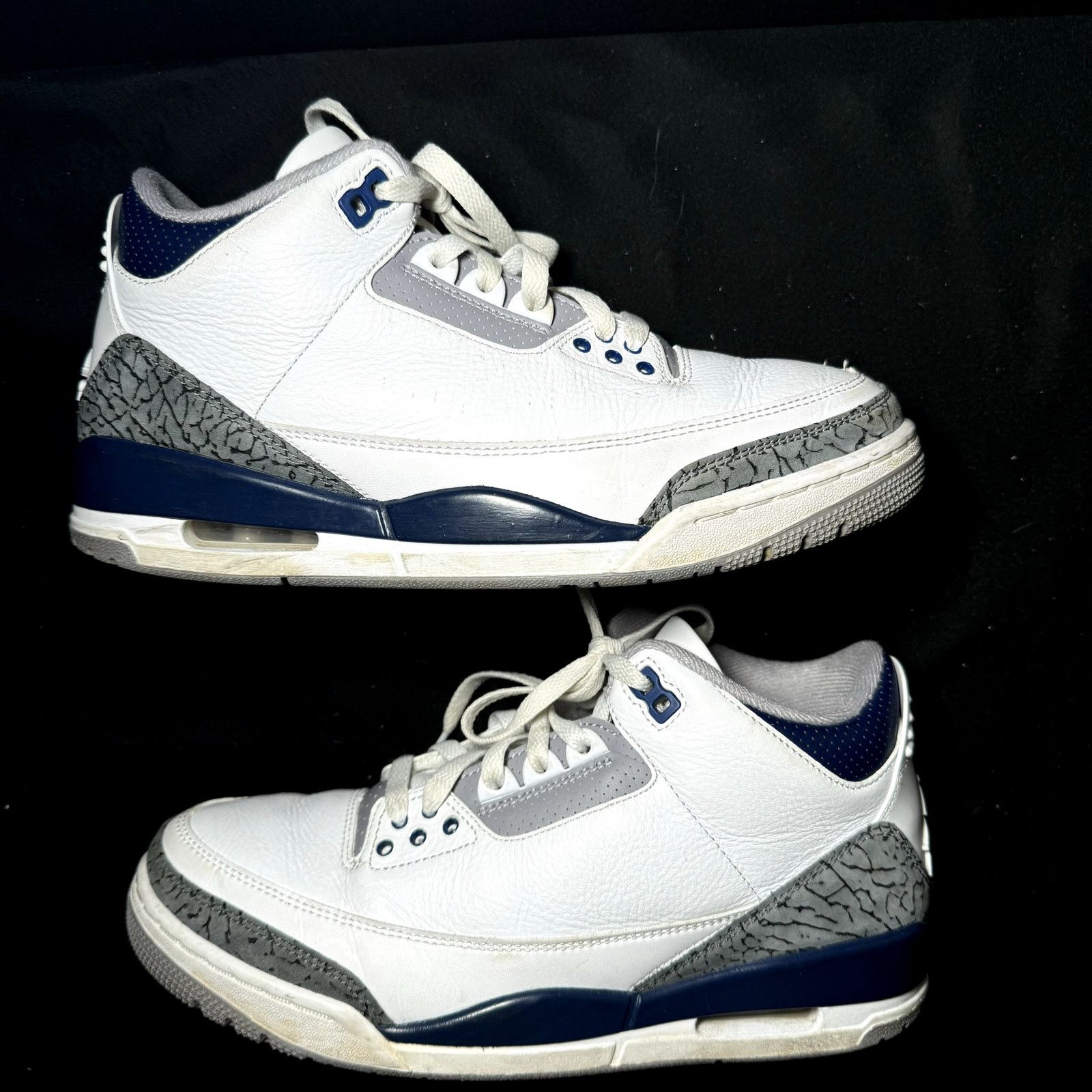 Jordan Brand × Nike Size 8.5 - Nike Air Jordan 3 Retro Midnight Navy Men's Shoes Size US 8.5 / EU 41-42 - 2 Thumbnail