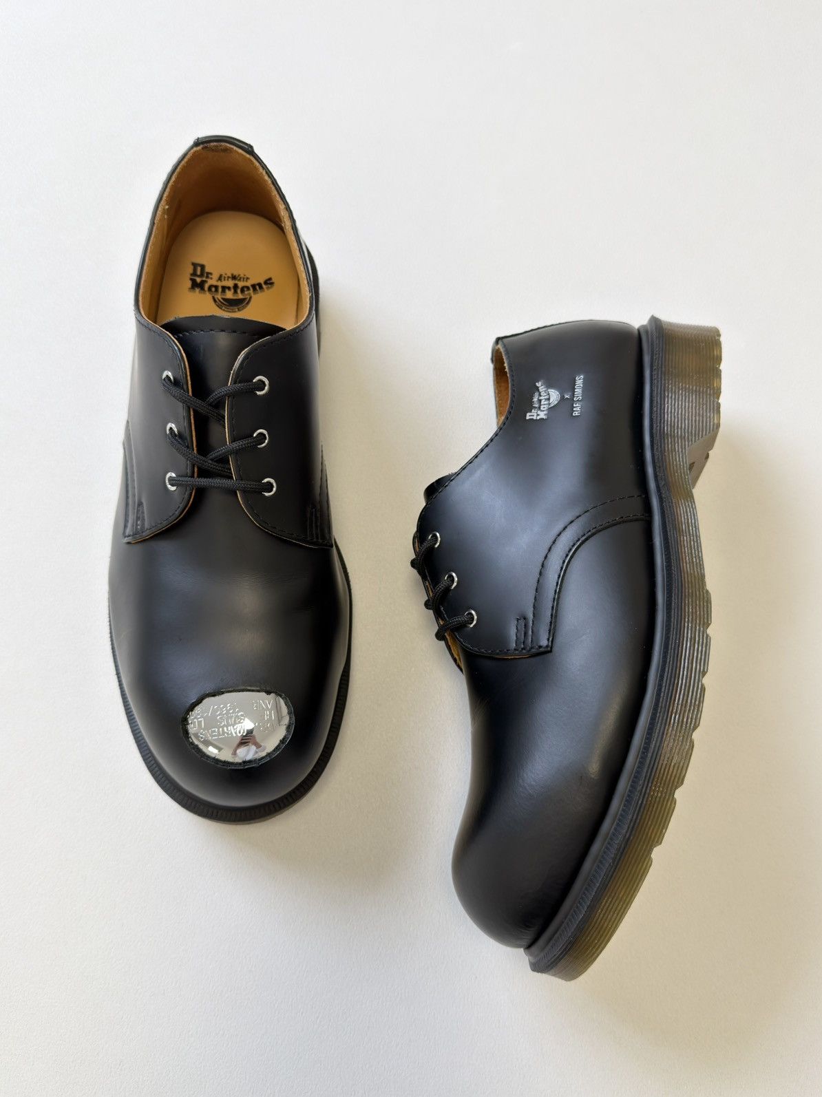 Raf Simons Keaton 1 Black Leather Metal Toe Cap Shoes Size US 10 / EU 43 - 18 Thumbnail