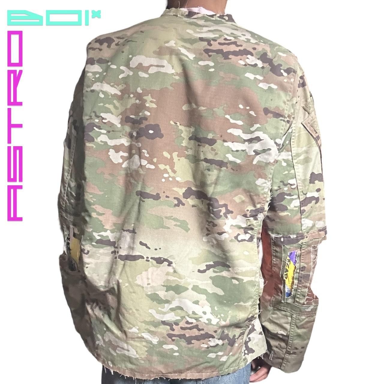 Handmade ASTROBOI* TAN DECONSTRUCTED CAMO MILITARY JACKET_ LARGE Size US L / EU 52-54 / 3 - 5 Thumbnail