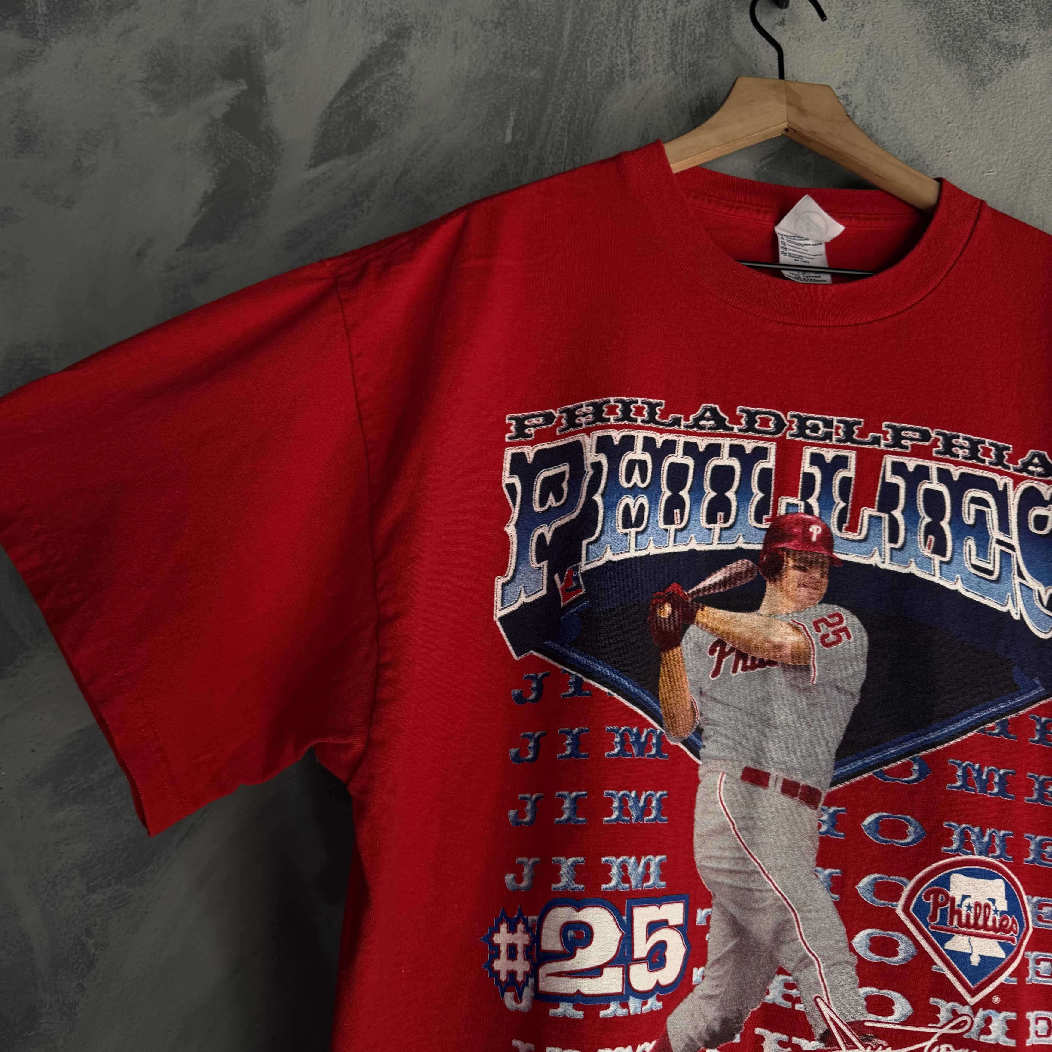 Other Vtg Jim Thome Portrait Philadelphia Phillies T Shirt Mens Size US XL / EU 56 / 4 - 3 Thumbnail