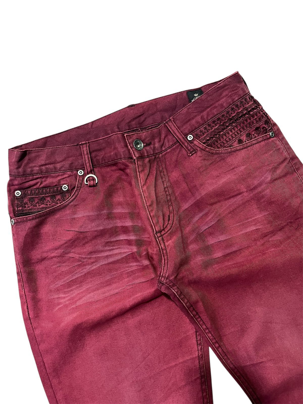 semanticdesign Semantic Design Skull Stitch Flared Pants Size US 31 - 4 Thumbnail