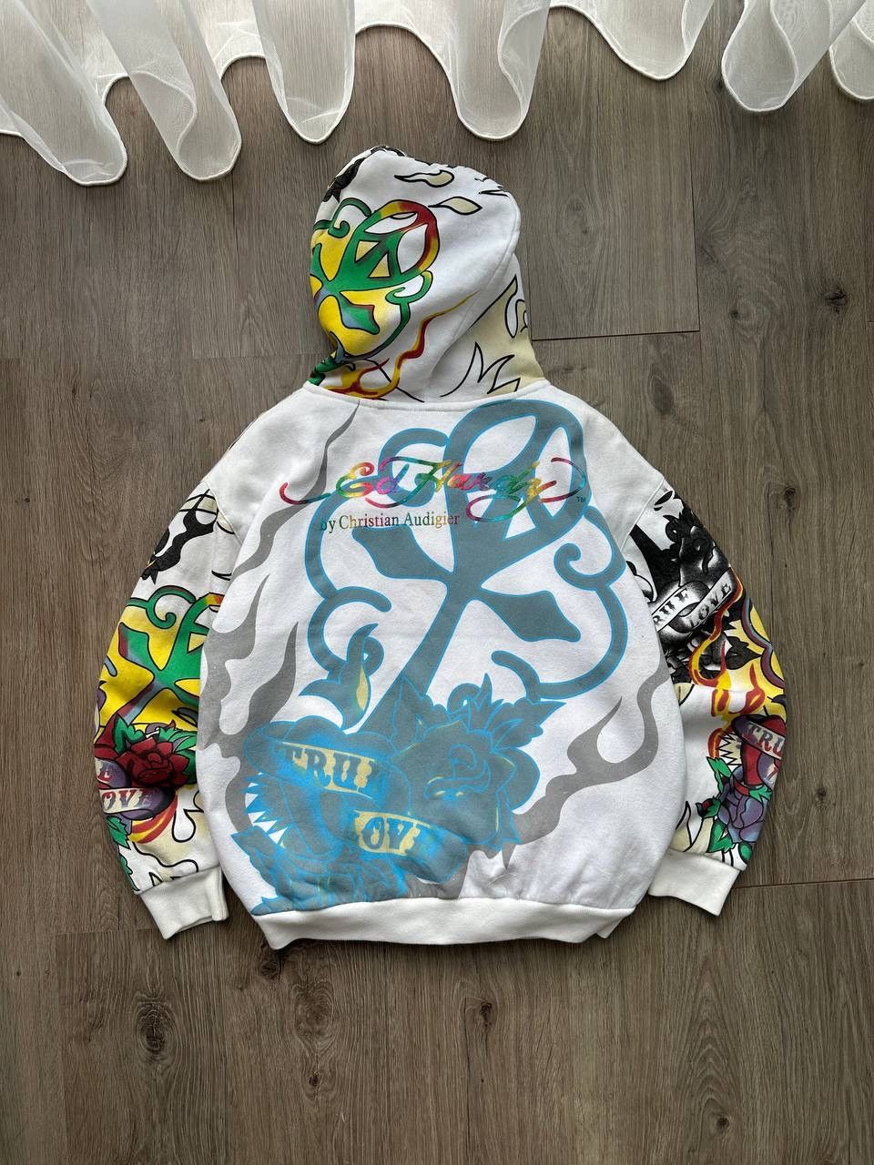 Christian Audigier × Ed Hardy × Vintage Vintage Ed Hardy Christian Audigier Hoodie Size US L / EU 52-54 / 3 - 14 Thumbnail