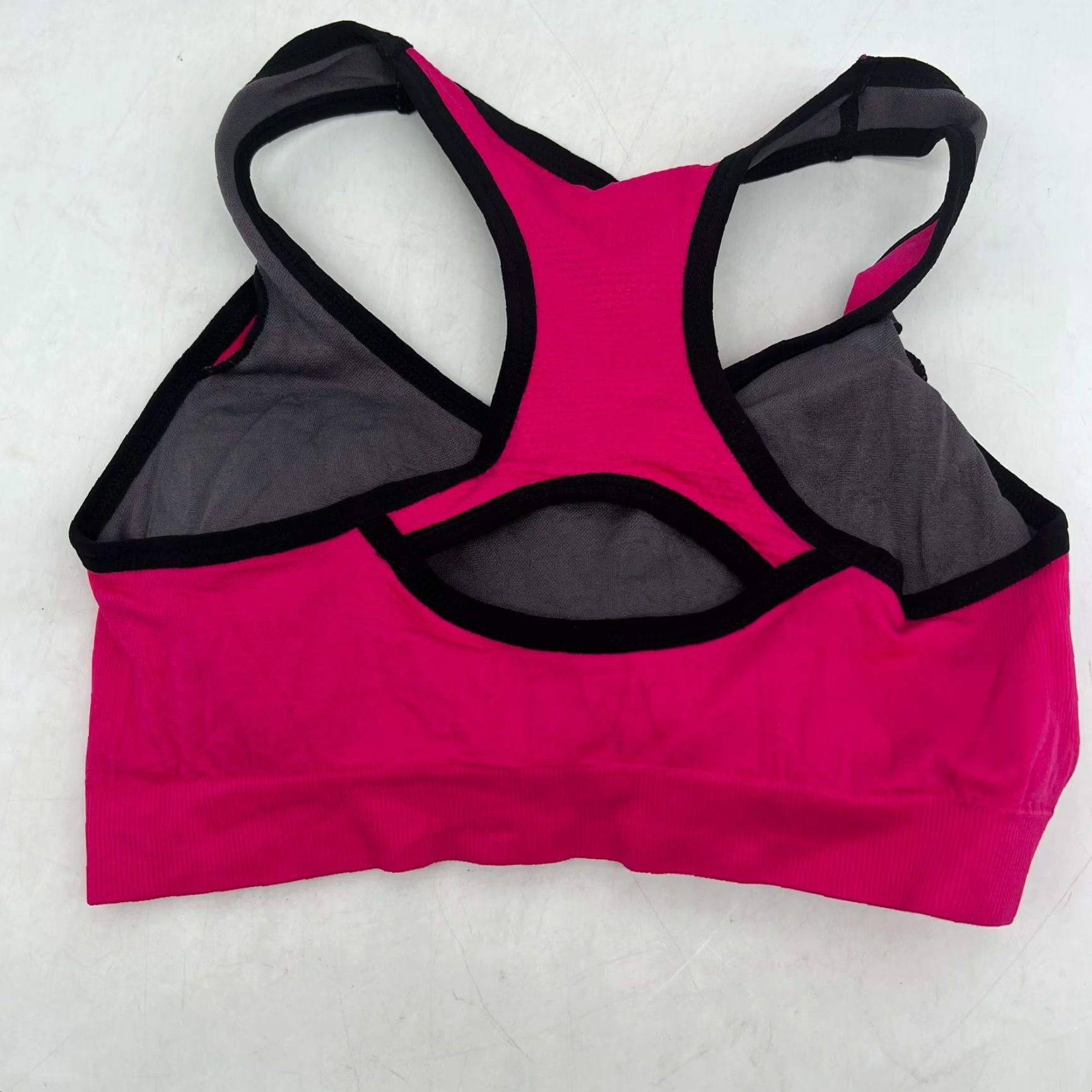 Vintage Aibrou High Impact Padded Sports Bra for Women, Racerback, Pink, Size L, Activewear, Yoga, Running, Gym, Womens Size ONE SIZE - 2 Thumbnail