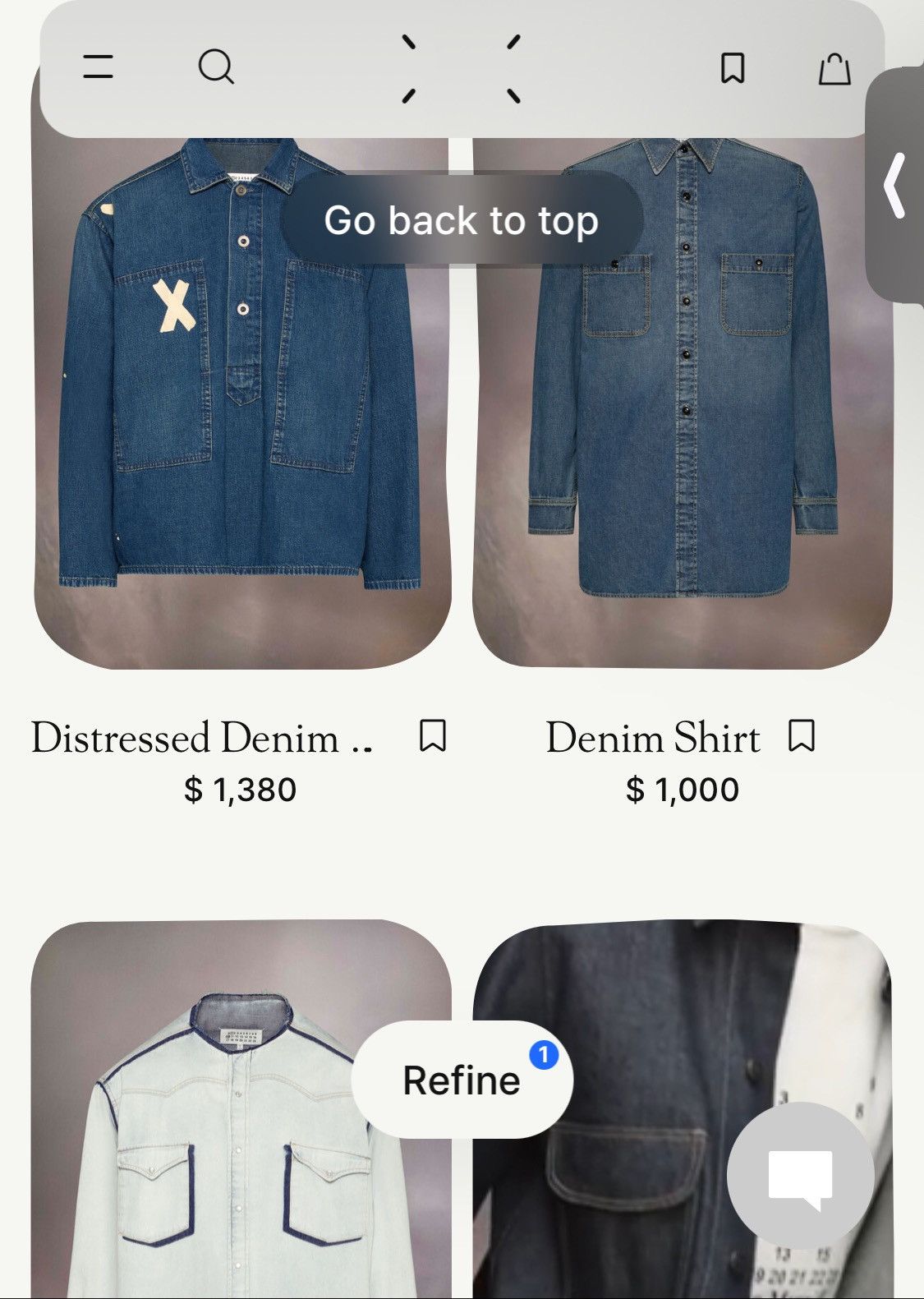 Maison Margiela RARE SS16 $1438 DESTROYED DENIM SHIRT DISTRESSED 