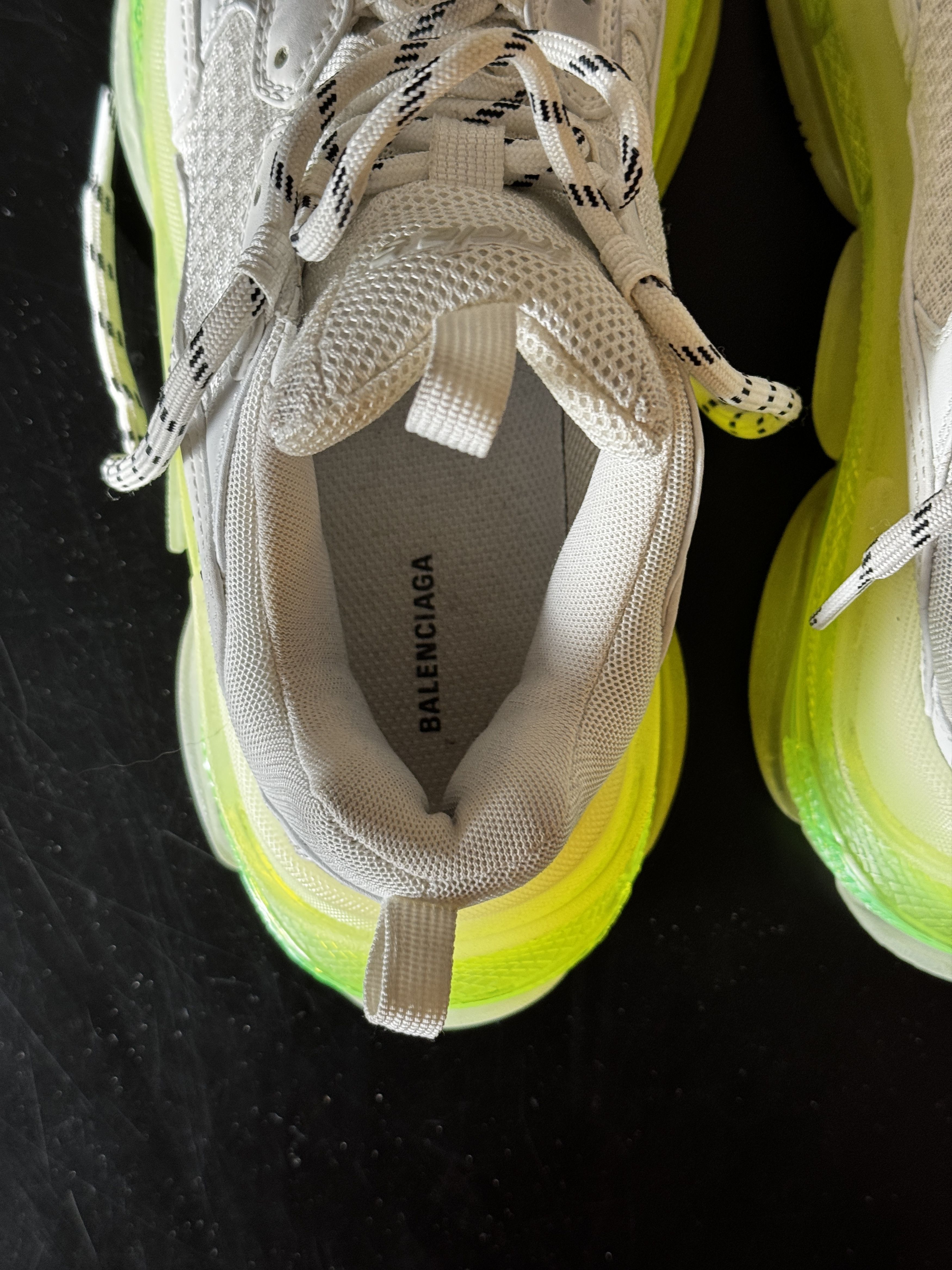 Balenciaga Balenciaga Triple S Clear Sole White / Fluo Yellow Size US 8 / IT 38 - 8 Thumbnail