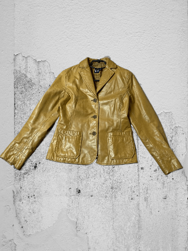 Gap VINTAGE GAP AVANT-GARDE LEATHER Y2K JACKET Size XS / US 0-2 / IT 36-38 - 1 Thumbnail