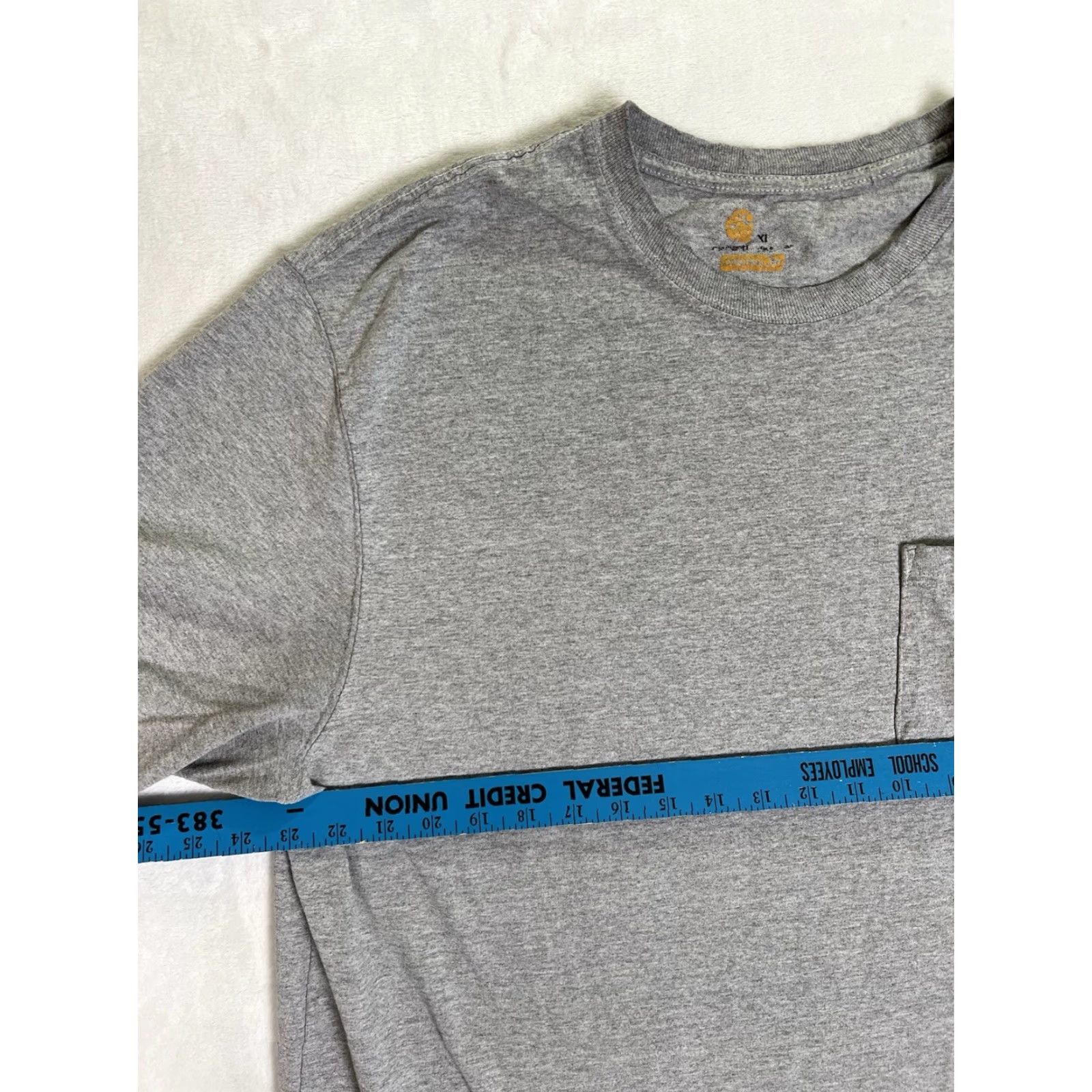 Carhartt VINTAGE Carhartt Gray Pocket Tee T-Shirt XL Work Wear Mens Shirt 90s Grunge K87 Size US XL / EU 56 / 4 - 6 Thumbnail