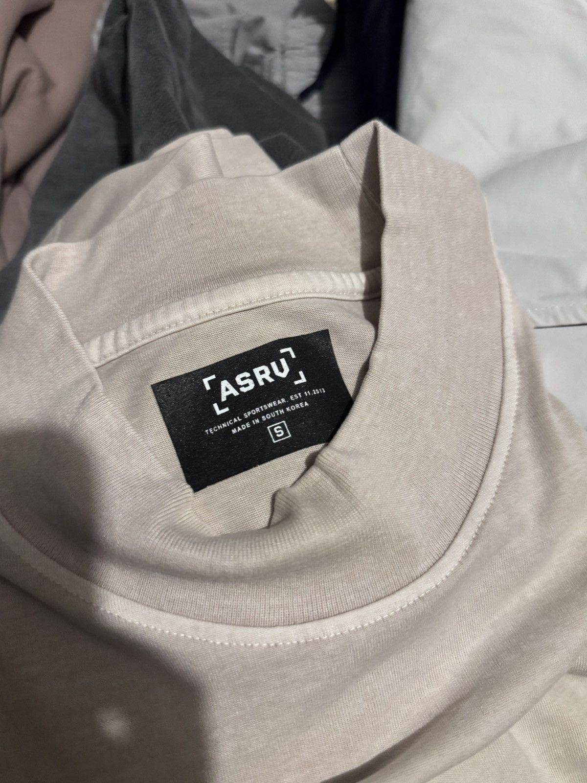 ASRV DSG. 0385 CottonPlus Oversized Mock Neck Tee Size US S / EU 44-46 / 1 - 2 Thumbnail