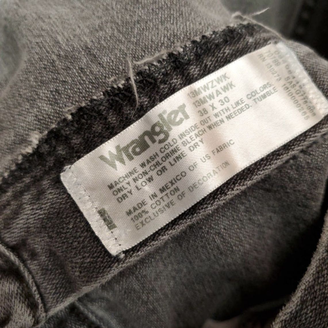 Wrangler Wrangler Jeans Mens 38x30 Black Heavyweight Denim 1013MWZ Western Cowboy Rodeo Size US 38 / EU 54 - 3 Thumbnail