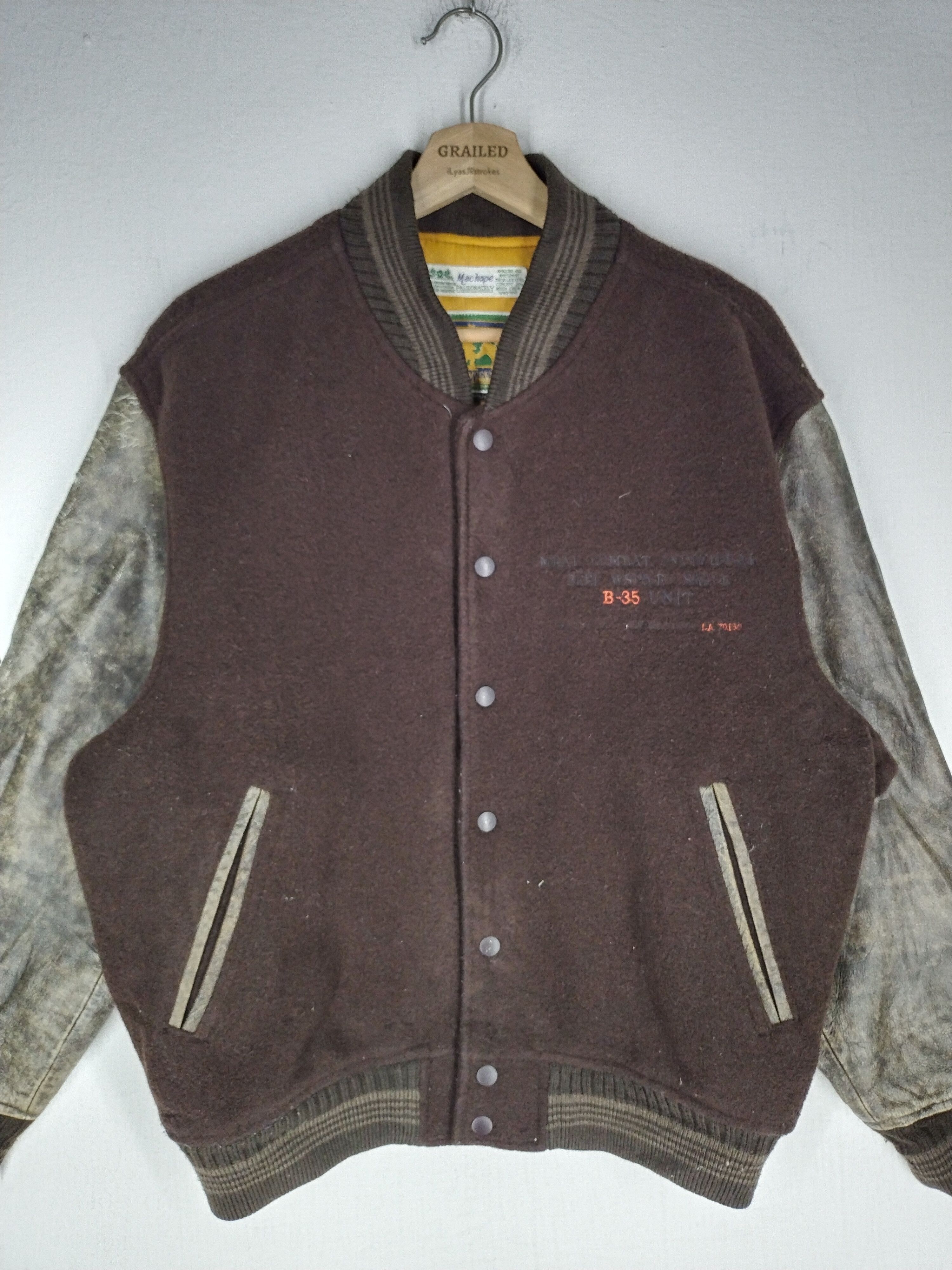 Vintage Vtg US Mac Hope Varsity Jacket Size US L / EU 52-54 / 3 - 3 Thumbnail