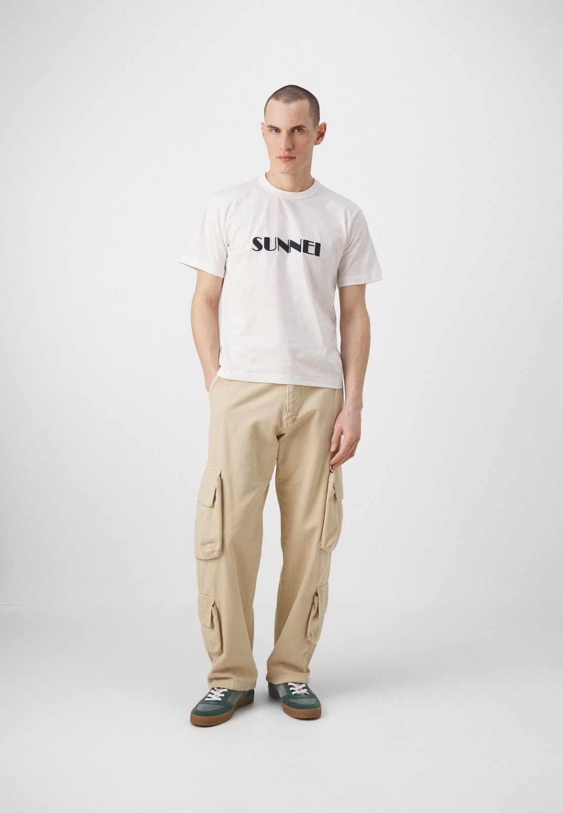 Sunnei !DS! SS23 Sunnei Logo Embroidered Classic White T-Shirt Size US S / EU 44-46 / 1 - 3 Thumbnail