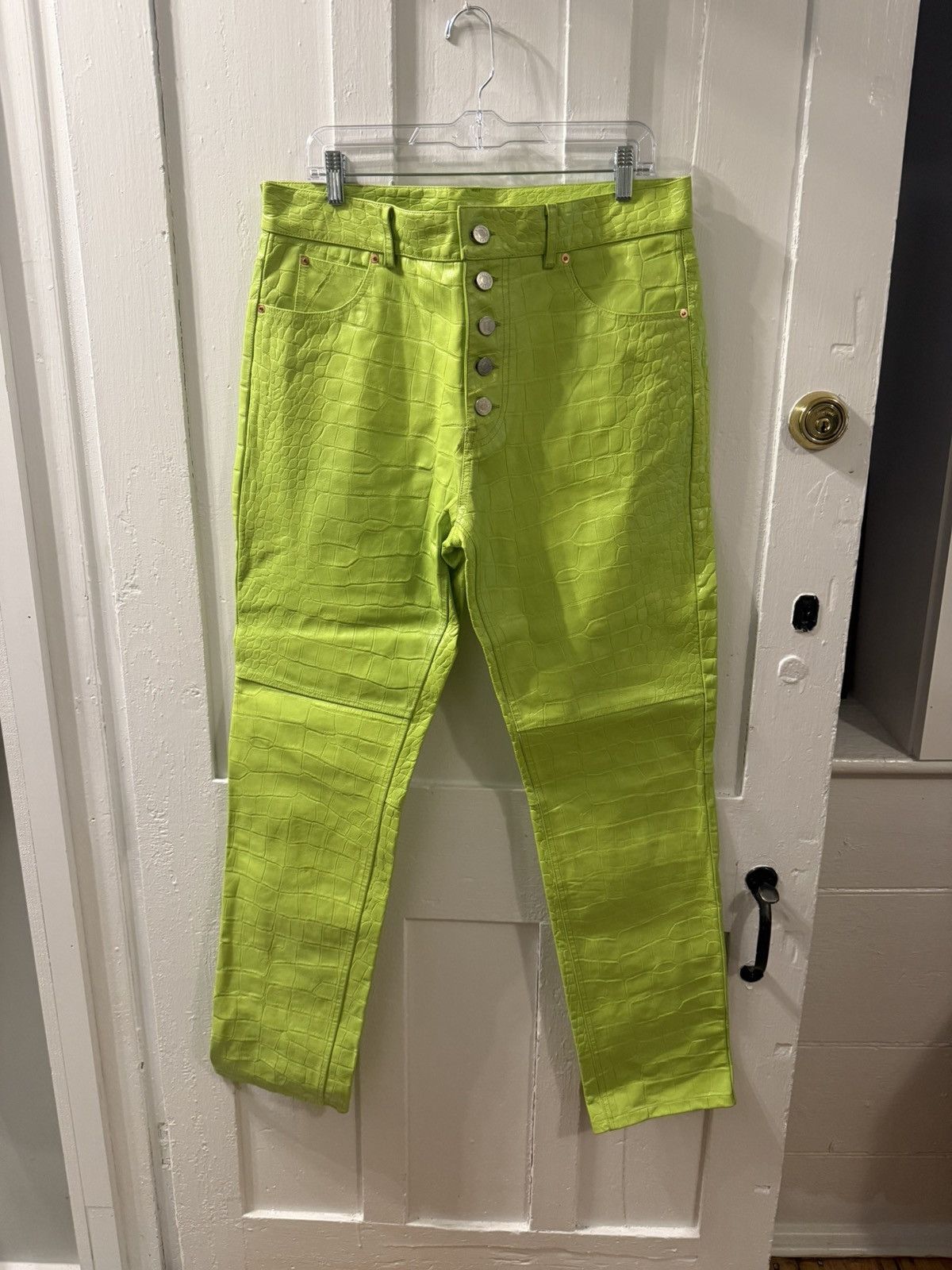 Martine Rose Croc Leather Jujy Pants