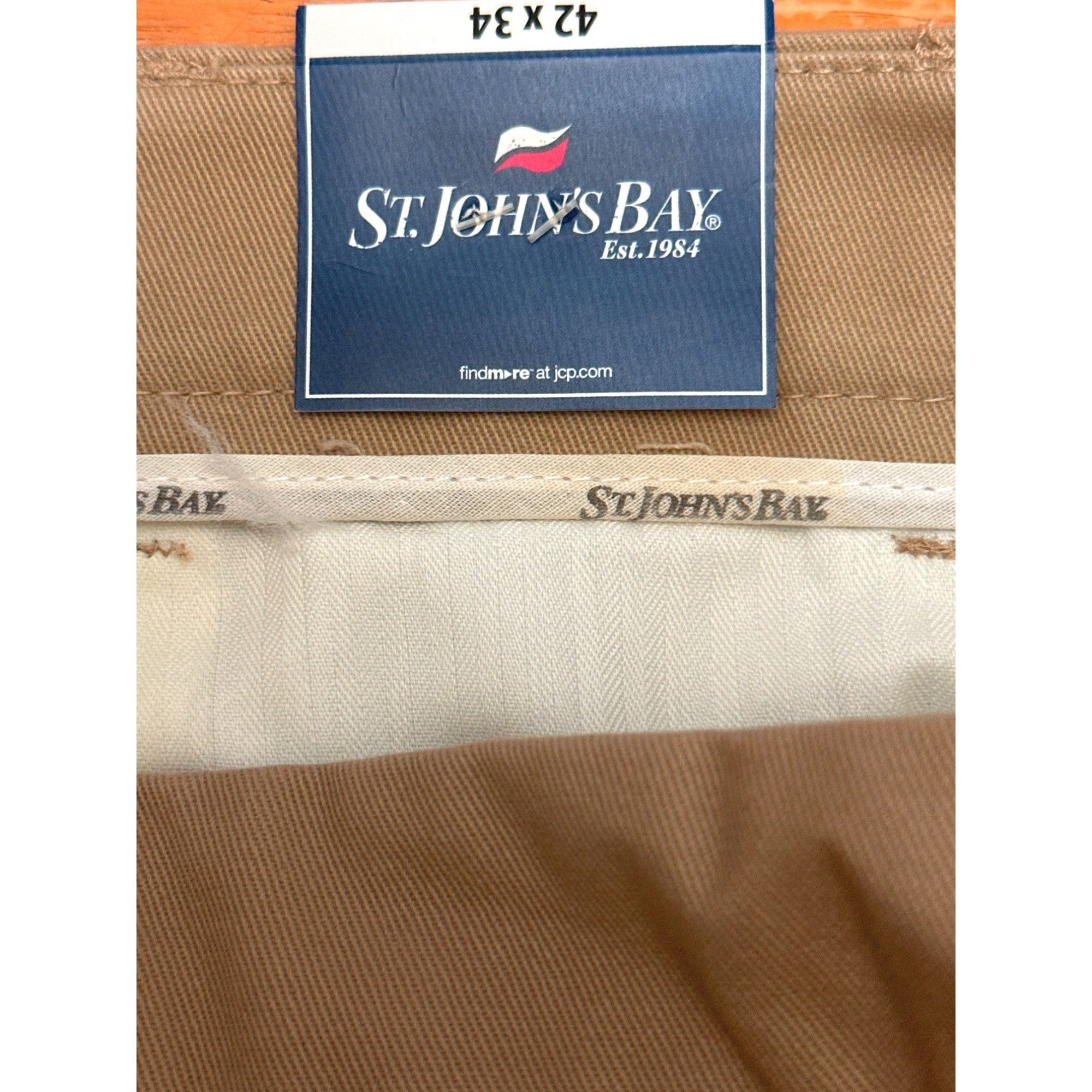 St. Johns Bay St. Johns Bay Mens Classic Fit Pleated Worry Free Pant Briti Size US 42 / EU 58 - 6 Thumbnail