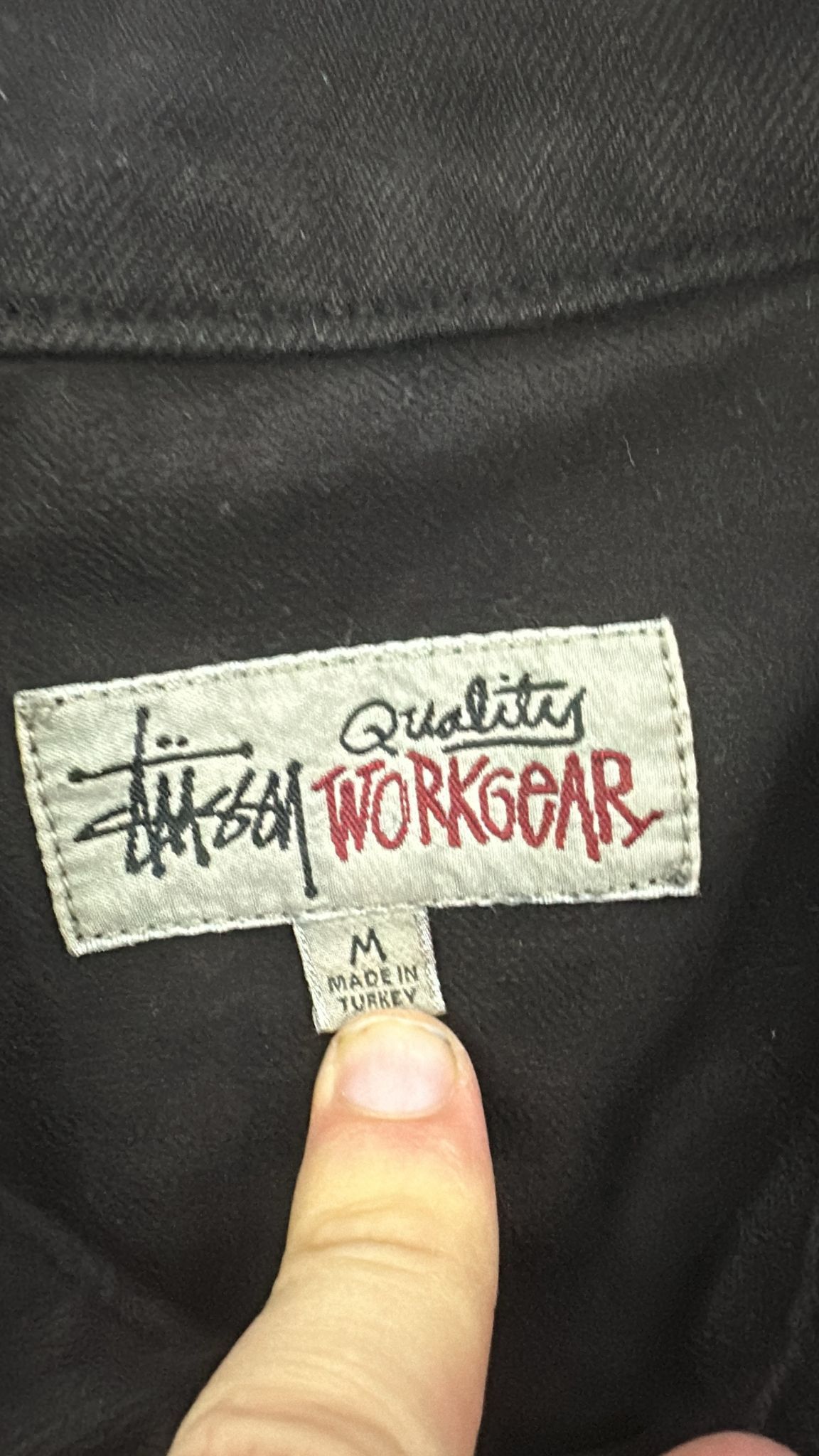 Stussy × Vintage Stüssy HO23 Zip Work Jacket “Black” Size US M / EU 48-50 / 2 - 10 Thumbnail