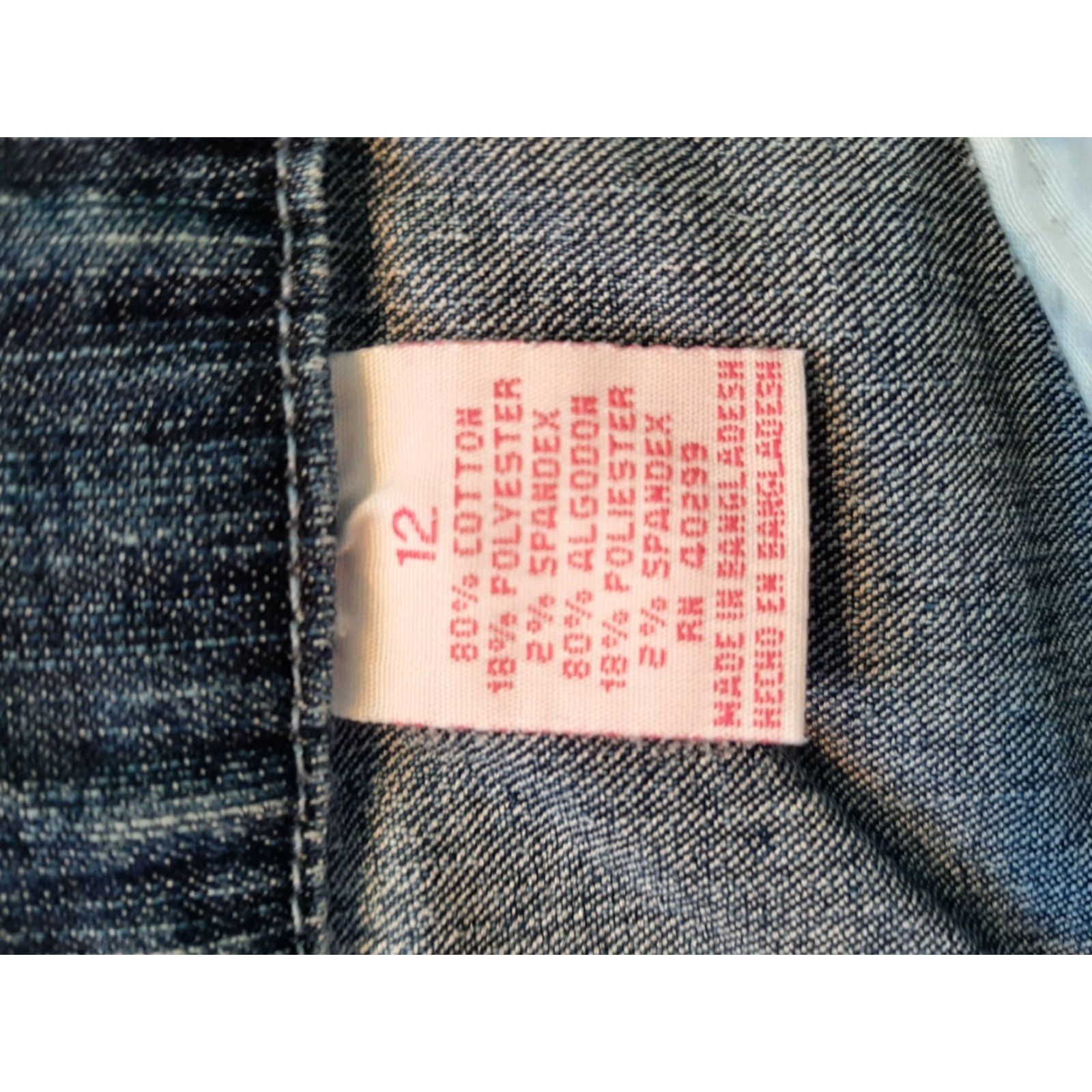 Vintage Cappagallo Jeans Womens Size 12 Blue Cotton Blend Denim Straight Leg Casual Womens Jeans Size 34" / US 12 / IT 48 - 5 Thumbnail