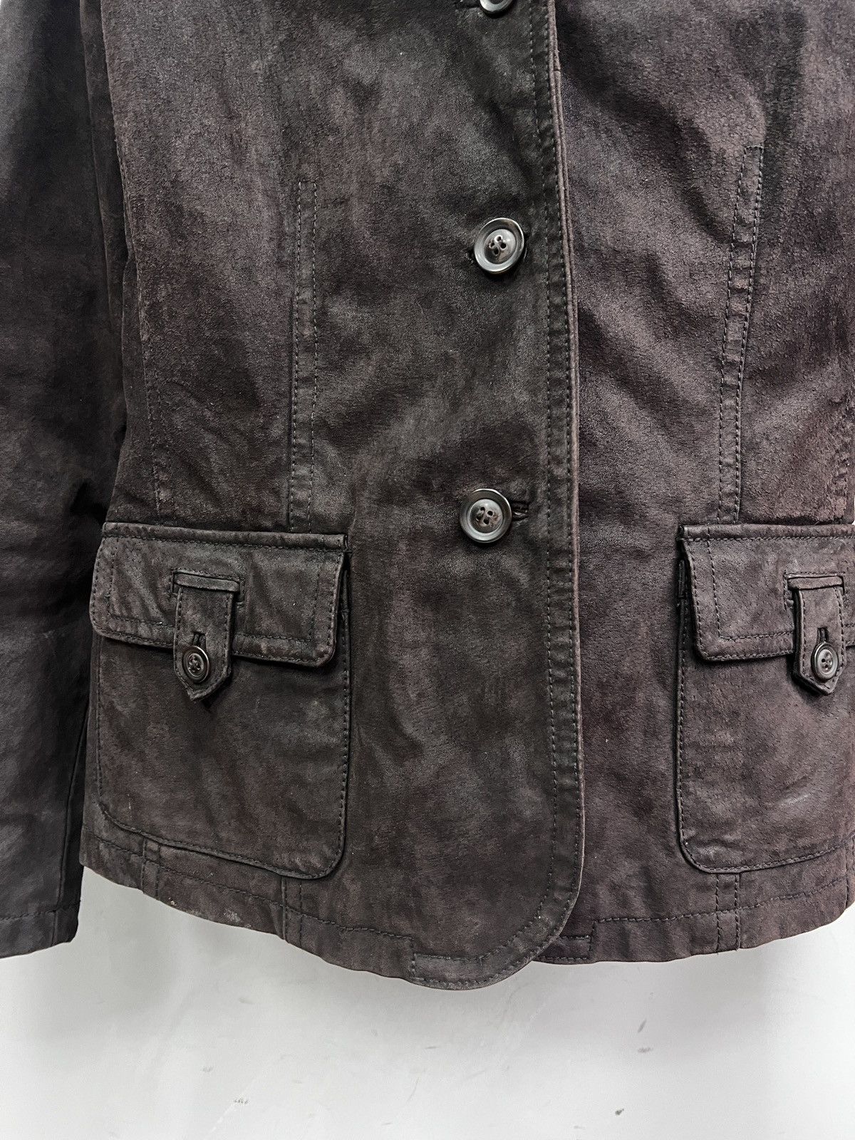 14th Addiction Hysteric glamour Leather Jacket blazer y2k Brown fur Style Size US M / EU 48-50 / 2 - 5 Thumbnail