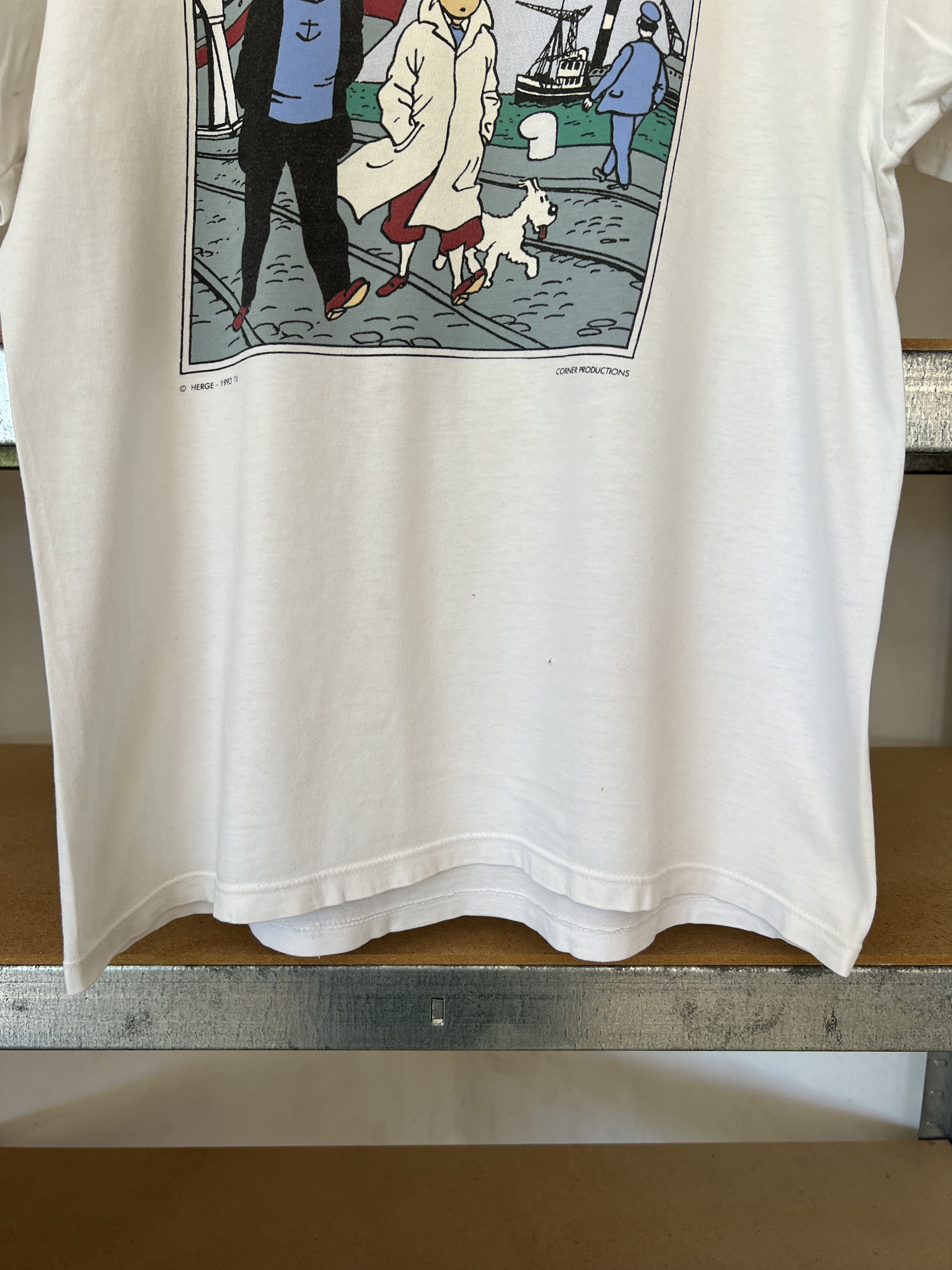 Cartoon Network × Vintage Vintage 1993 Tintin Adventures Brest Comics Movie T-shirt Size US L / EU 52-54 / 3 - 12 Thumbnail