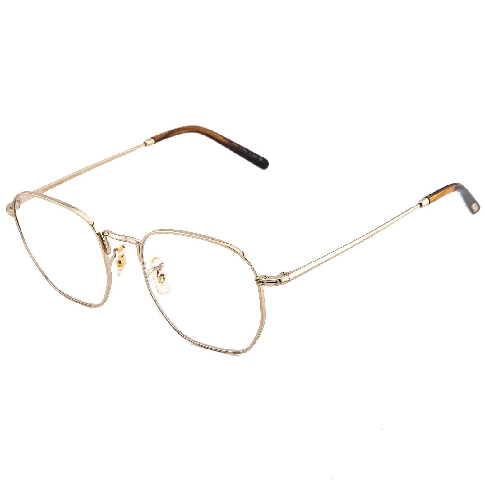 Oliver Peoples OLIVER PEOPLES KIERNEY OV1331 1331 Gold Geometric Eyeglasses Size ONE SIZE - 4 Thumbnail
