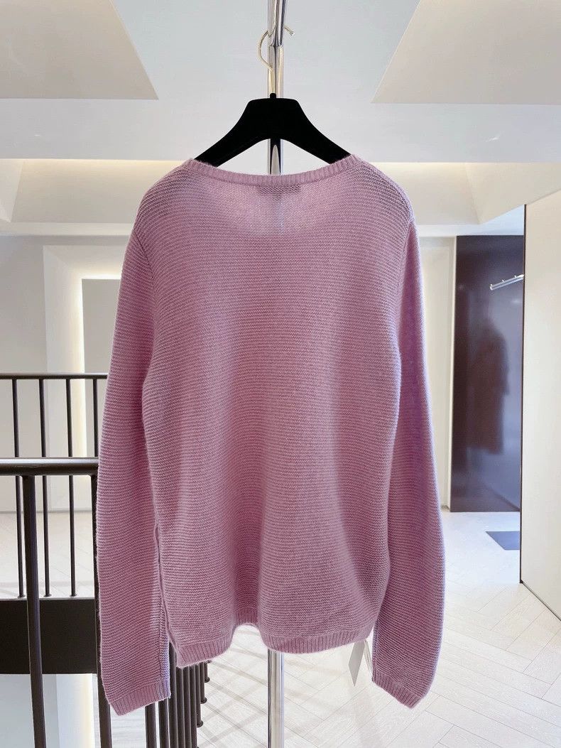 Loro Piana LORO PIANA Pink side buttoned cashmere sweater Size M / US 6-8 / IT 42-44 - 2 Thumbnail