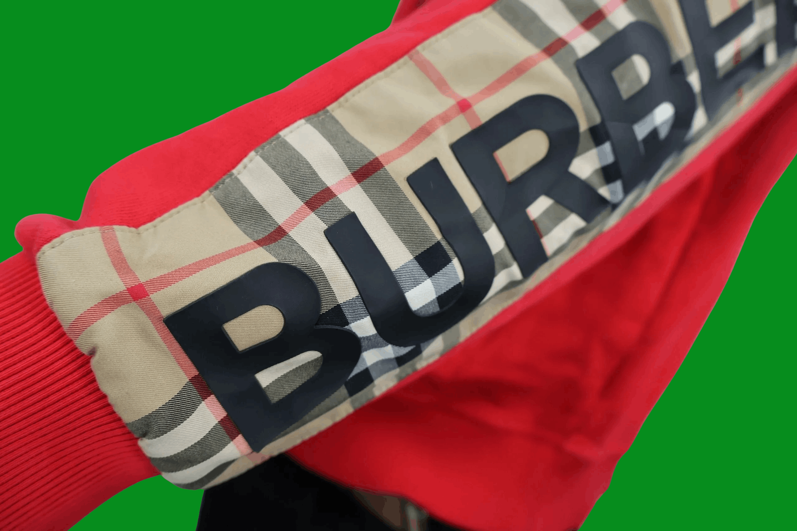 Burberry Burberry Red Track Jacket – Nova Check Sleeve Size US M / EU 48-50 / 2 - 6 Thumbnail