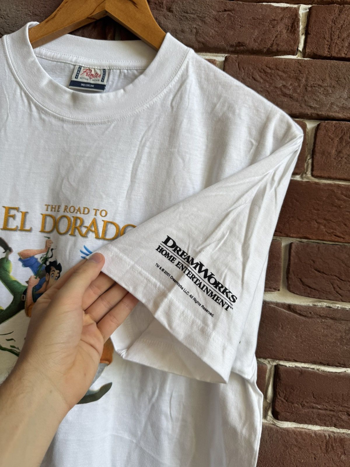 Vintage Road to El Dorado 2001 Dreamworks Vintage Promo T-Shirt Size US M / EU 48-50 / 2 - 6 Thumbnail