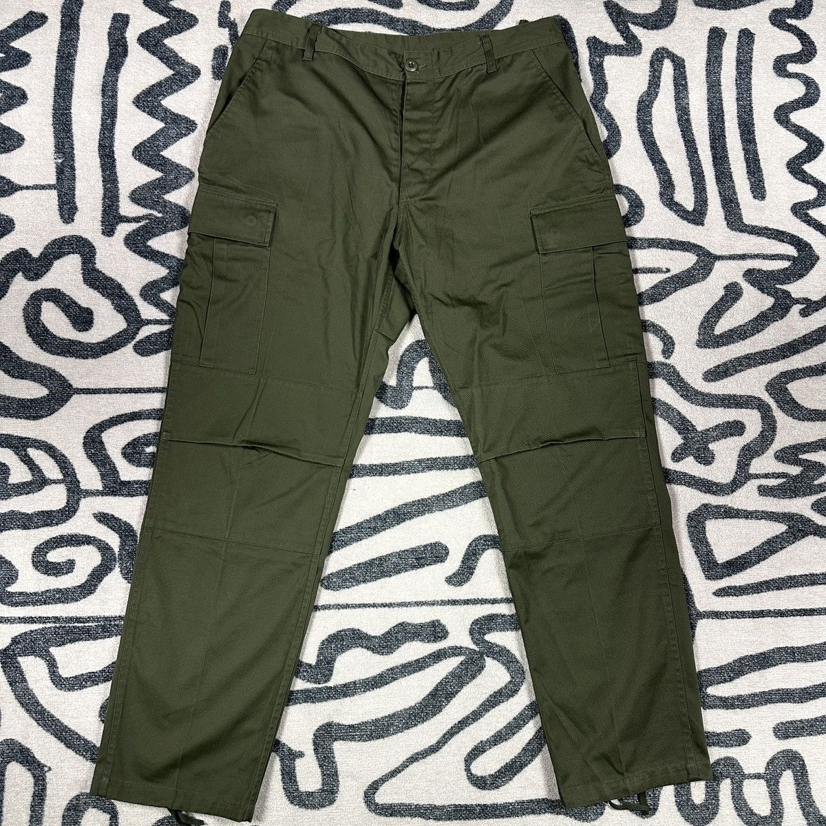 Vintage Rothco Ultra Force Military Green Cargo Pants Size 34 Size US 34 / EU 50 - 1 Thumbnail