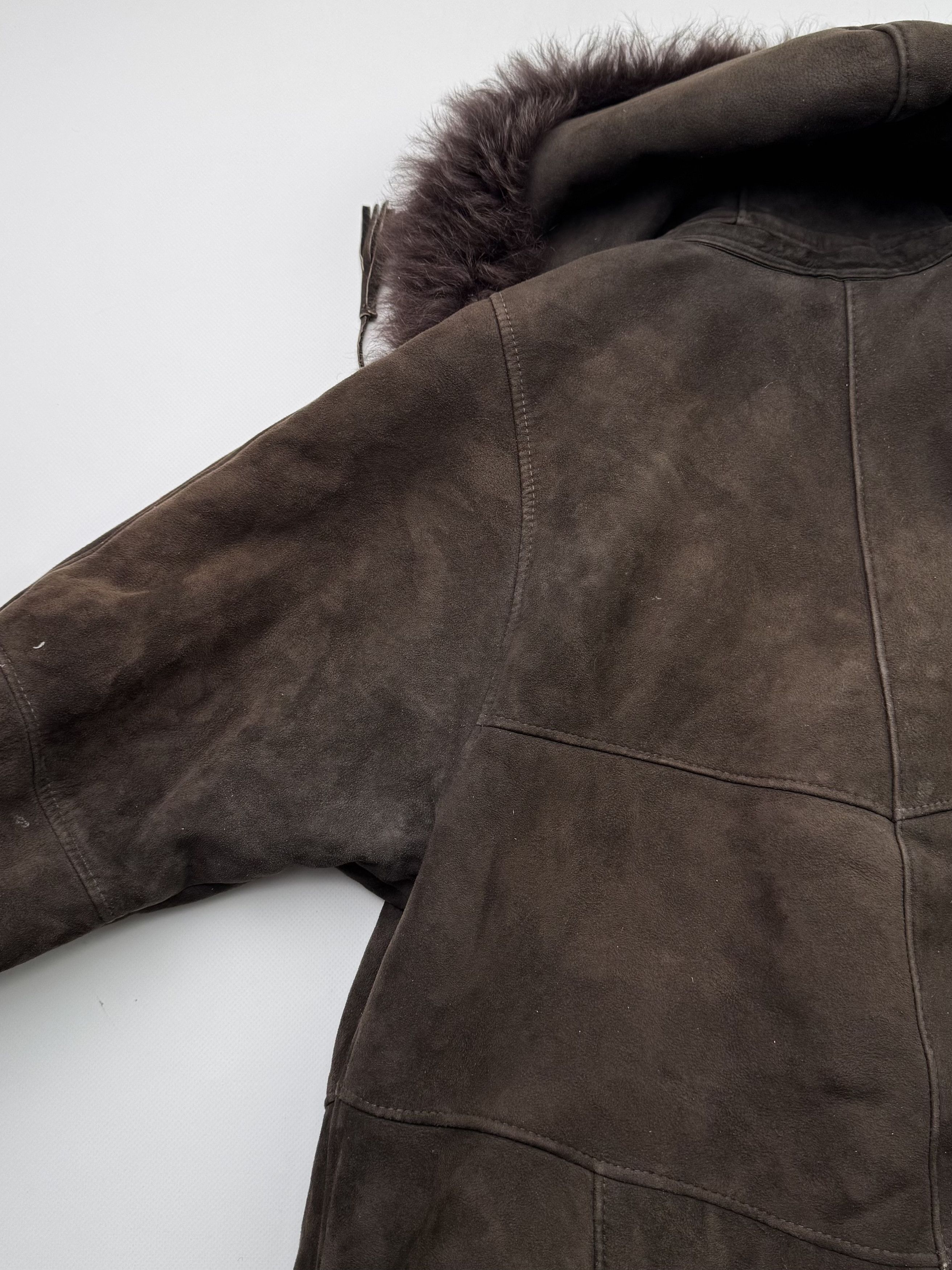 Vintage Vintage Real Sheepskin Hooded Coat B524(V22)E2 Size M / US 6-8 / IT 42-44 - 15 Thumbnail