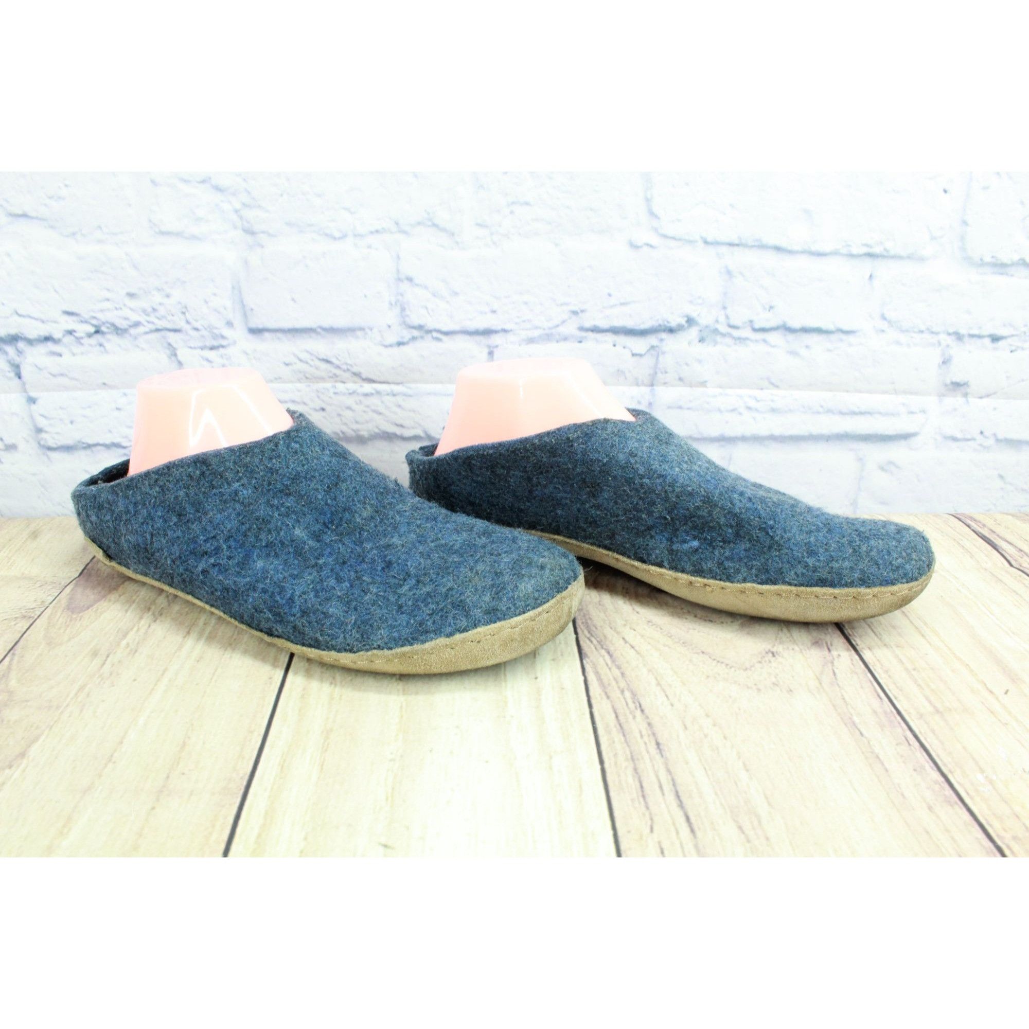 glerups Glerups Men's Felt Wool Slip On Comfort Clogs Slippers Size US 10 / EU 43 - 3 Thumbnail