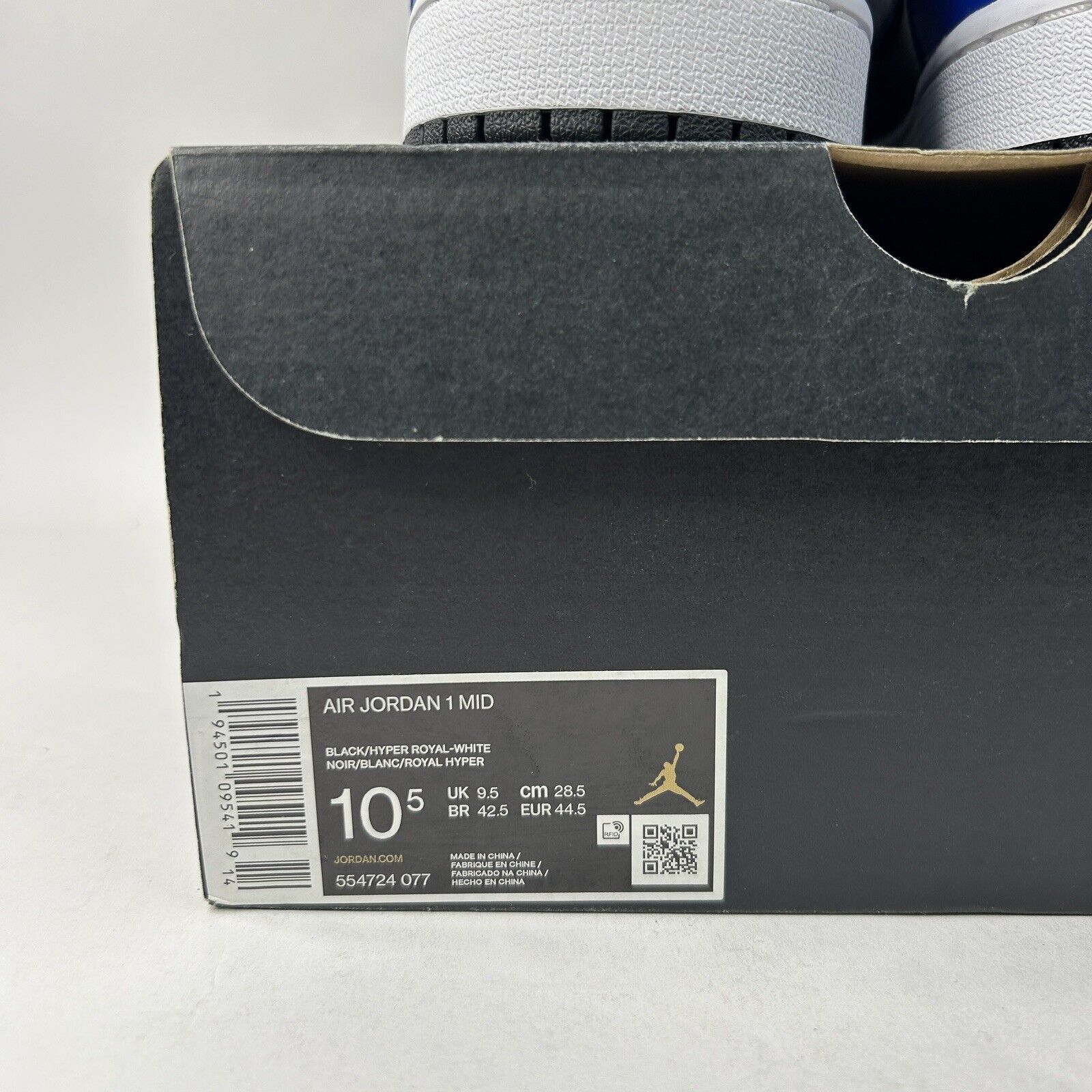 Nike Nike Shoes Air Jordan 1 Mid Retro “Hyper Royal” 2024 Size US 10.5 / EU 43-44 - 5 Thumbnail
