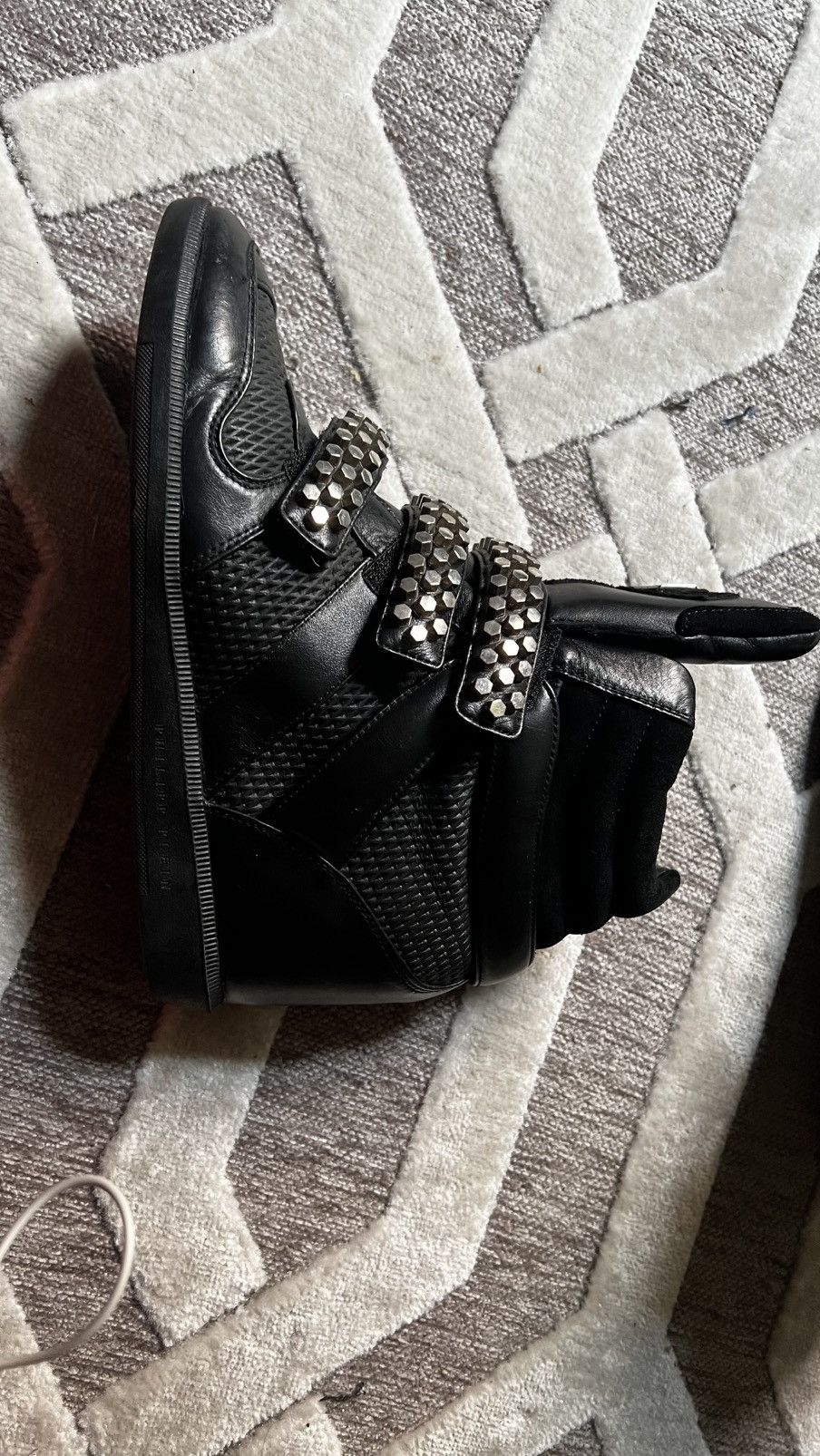 Philipp Plein Philip Plein High Top Sneakers Size US 10 / IT 40 - 5 Thumbnail