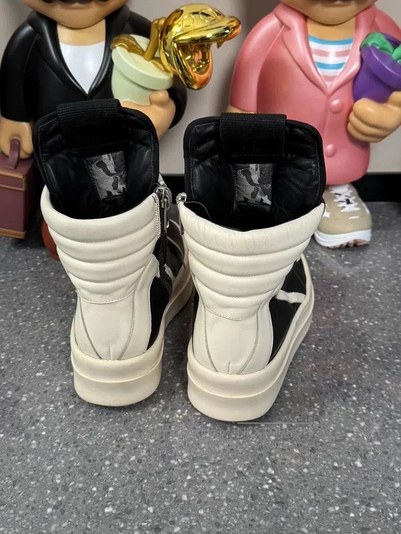 Rick Owens Rick Owens Black and White High. Size US 9 / EU 42 - 4 Thumbnail