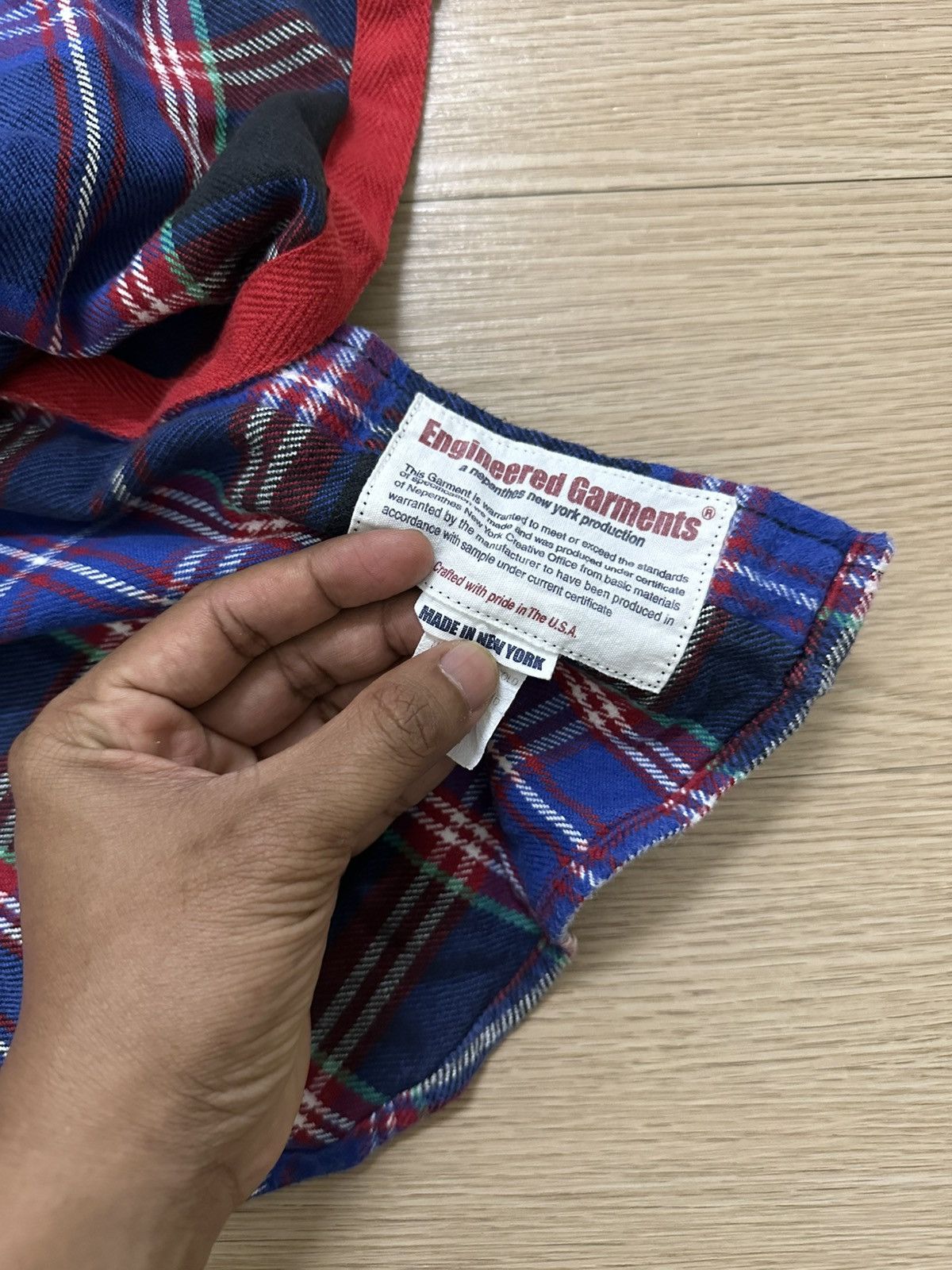 Engineered Garments × Japanese Brand × Nepenthes Rare Engineered Garments Nepenthes Plaid Checkered Shirt Size US S / EU 44-46 / 1 - 9 Thumbnail