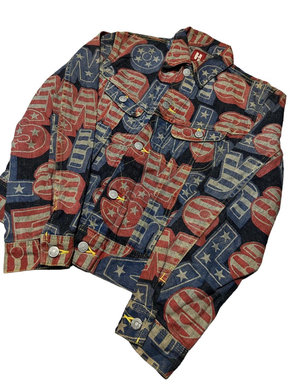 Hysteric Glamour × Japanese Brand × Kapital HYSTERIC GLAMOUR Full Print RaRE🔥🔥 denim jacket Size US S / EU 44-46 / 1 - 2 Thumbnail