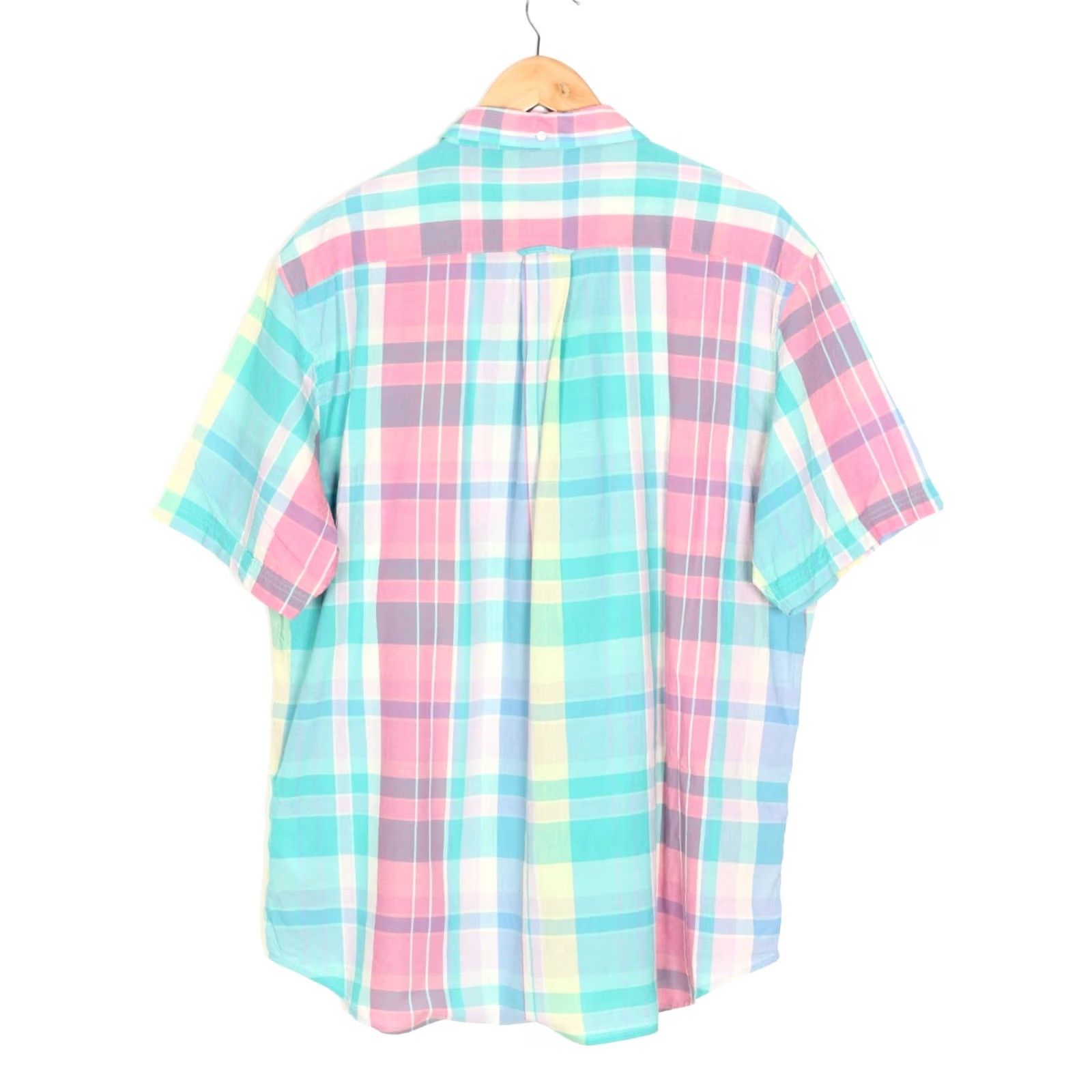 Gant GANT Regular Untucked Shirt Men 2XL Short Sleeve Check VR4025 Size US XXL / EU 58 / 5 - 4 Thumbnail