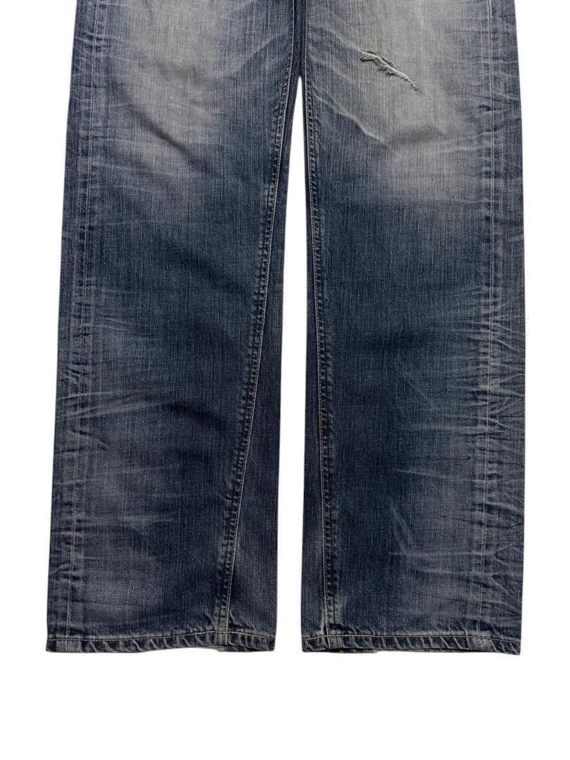 Le Grande Bleu (L.G.B.) VINTAGE EDWIN INSANE HEAVY MUDWASH WHISKER DISTRESSED DENIM Size US 32 / EU 48 - 9 Thumbnail